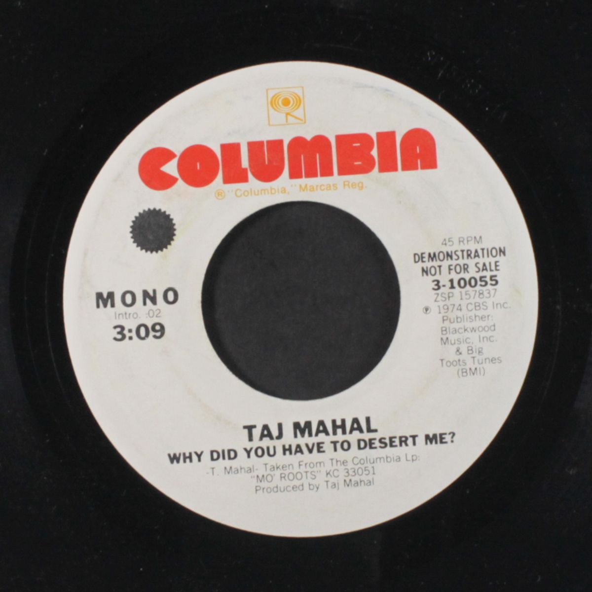why did you have to desert me? / mono by TAJ MAHAL
