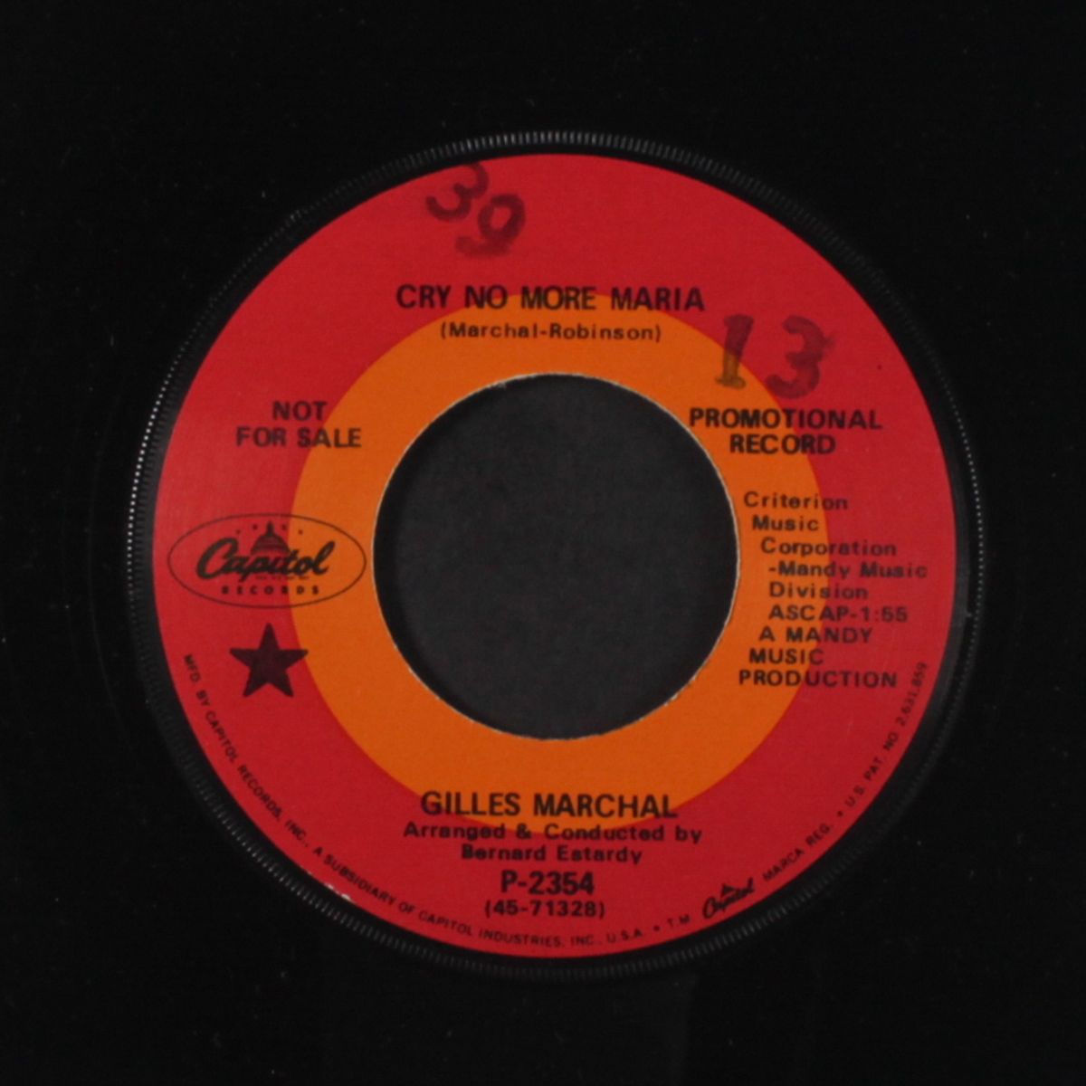 cry no more maria / ne pleure pas ma mie by GILLES MARCHAL