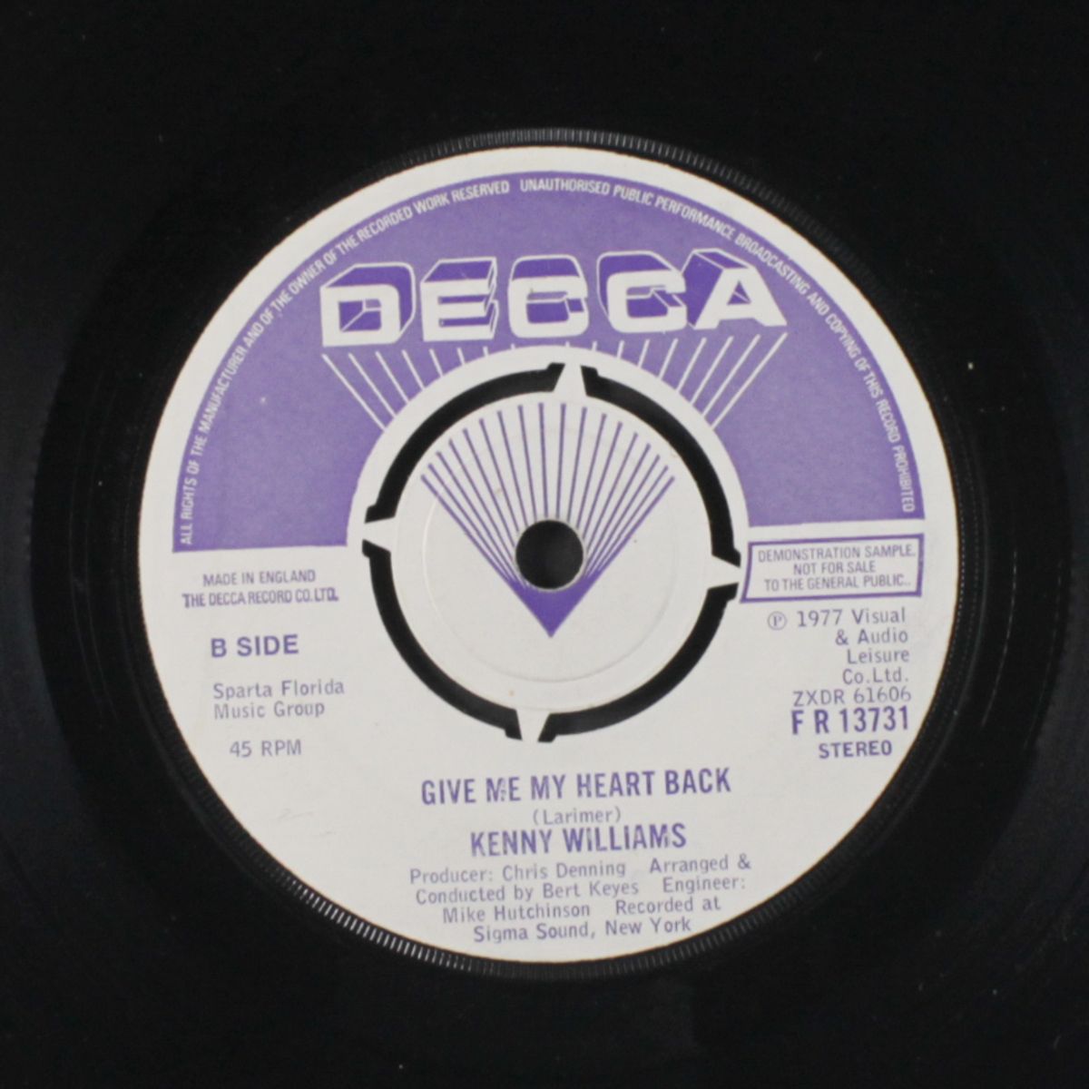 (you're fabulus babe / give me my heart back) by KENNY WILLIAMS