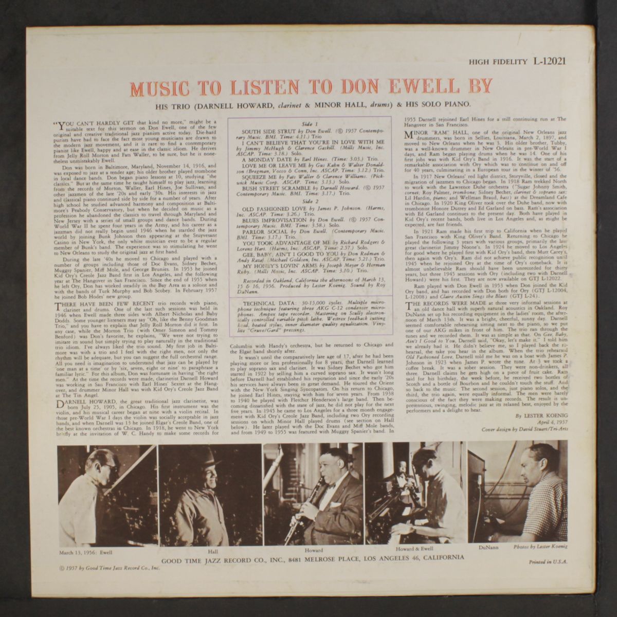 music to listen to don ewell by by DON EWELL