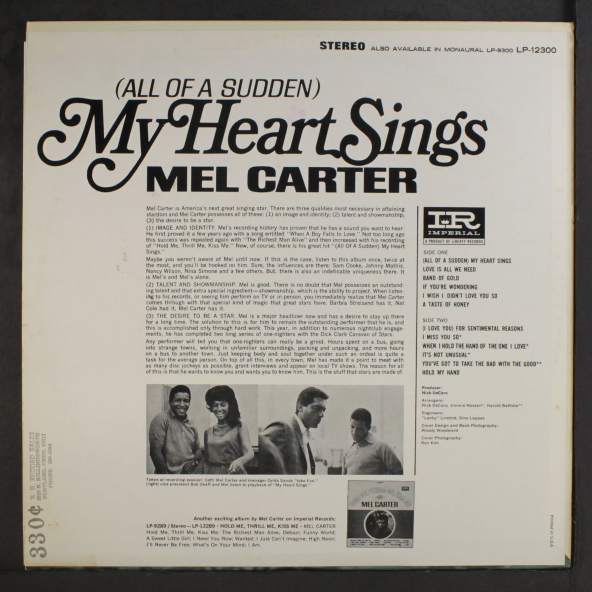 (all of a sudden) my heart sings by MEL CARTER