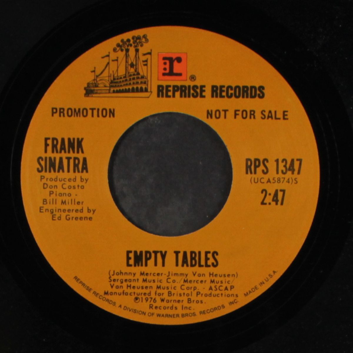 i sing the songs / empty tables by FRANK SINATRA