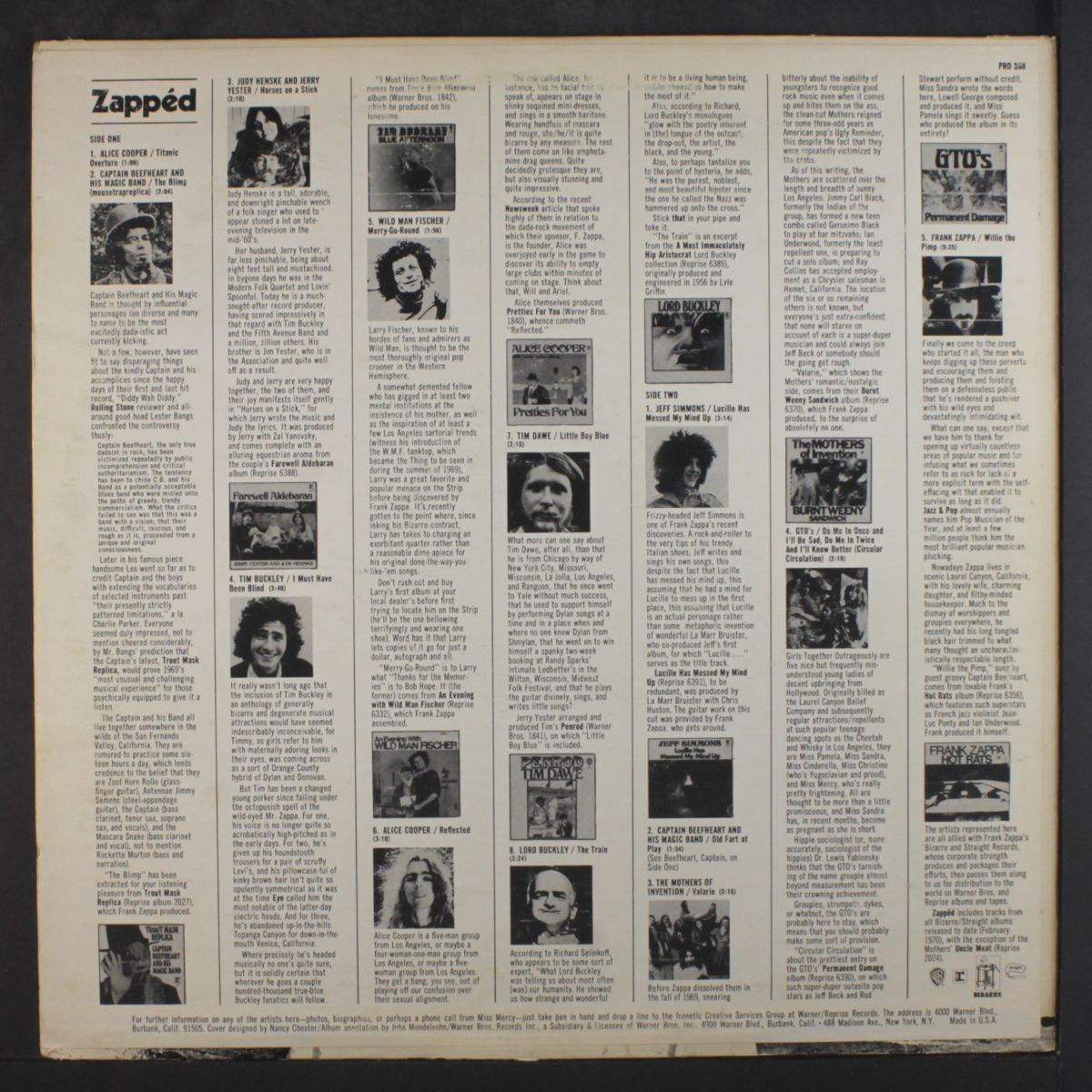 zapped by FRANK ZAPPA & OTHERS