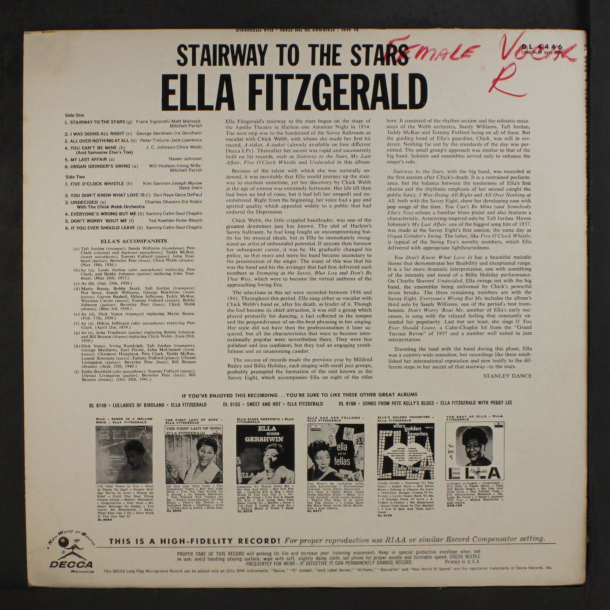 stairway to the stars by ELLA FITZGERALD