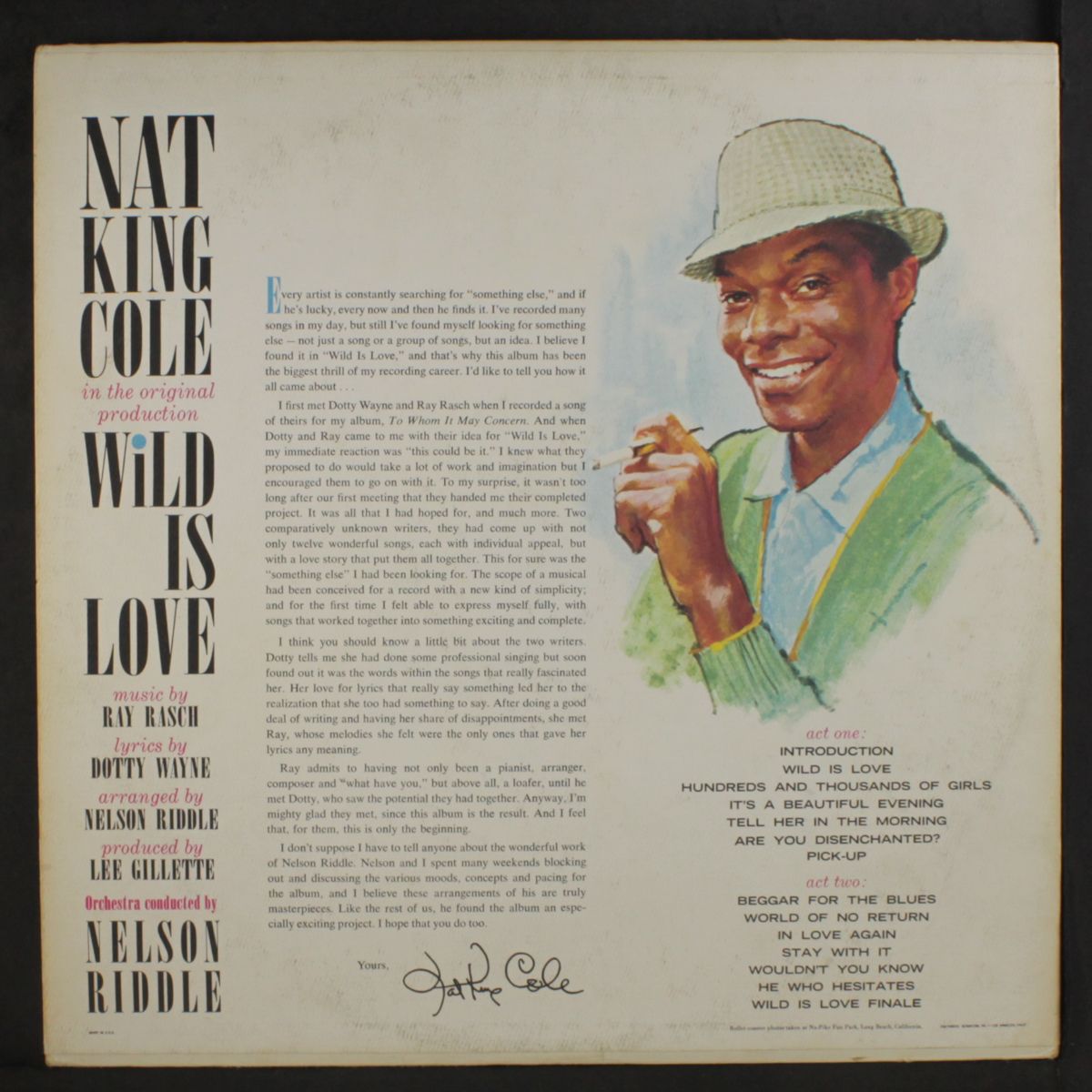 wild is love by NAT KING COLE