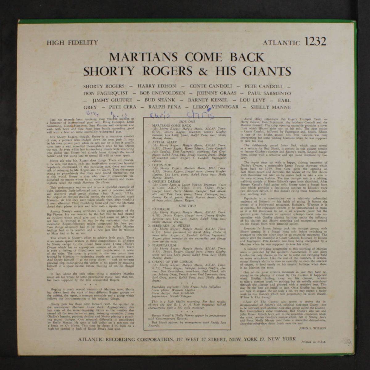 martians come back by SHORTY ROGERS