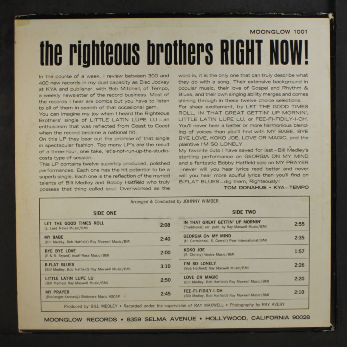 right now! by RIGHTEOUS BROTHERS