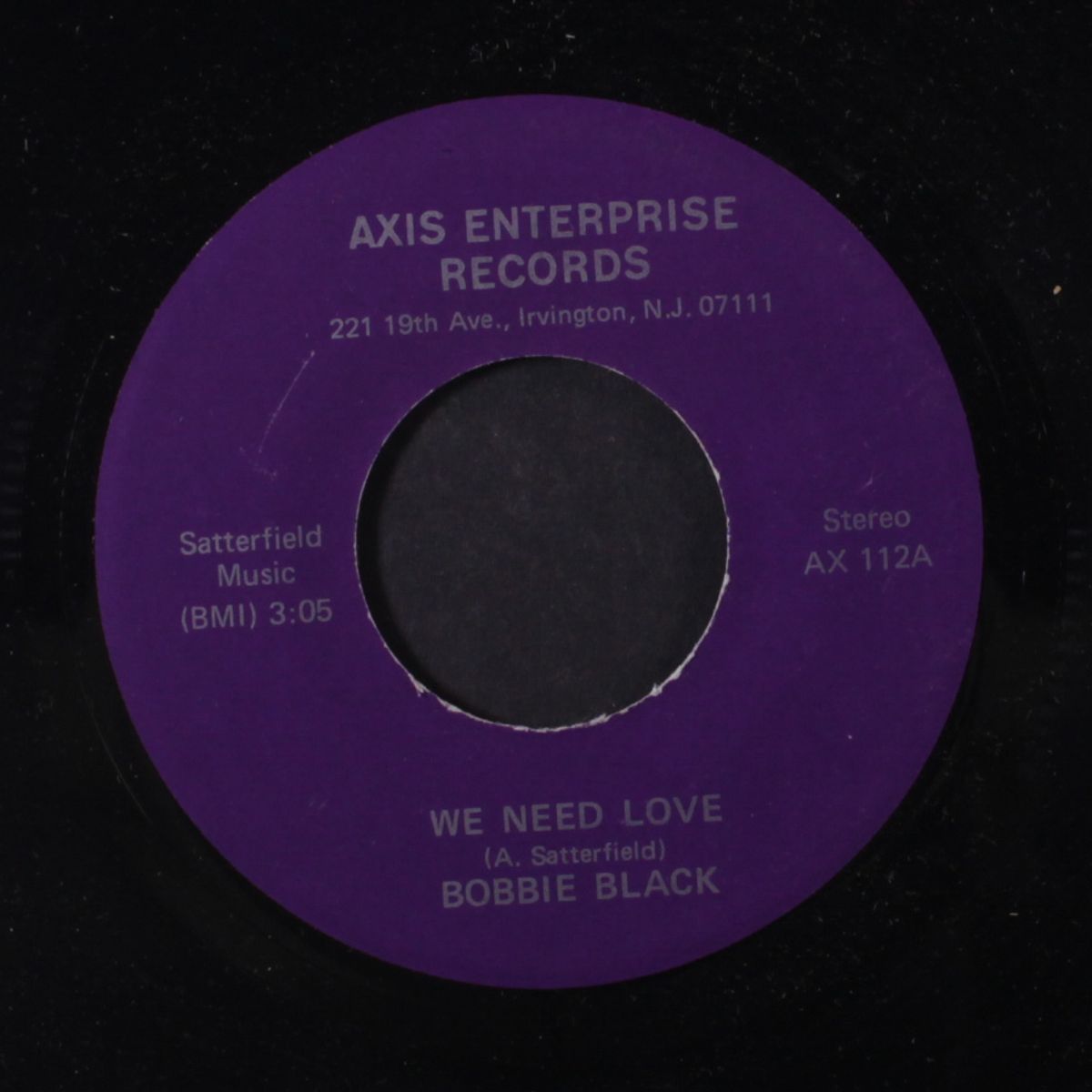 we need love / can't treat you wrong by BOBBIE BLACK