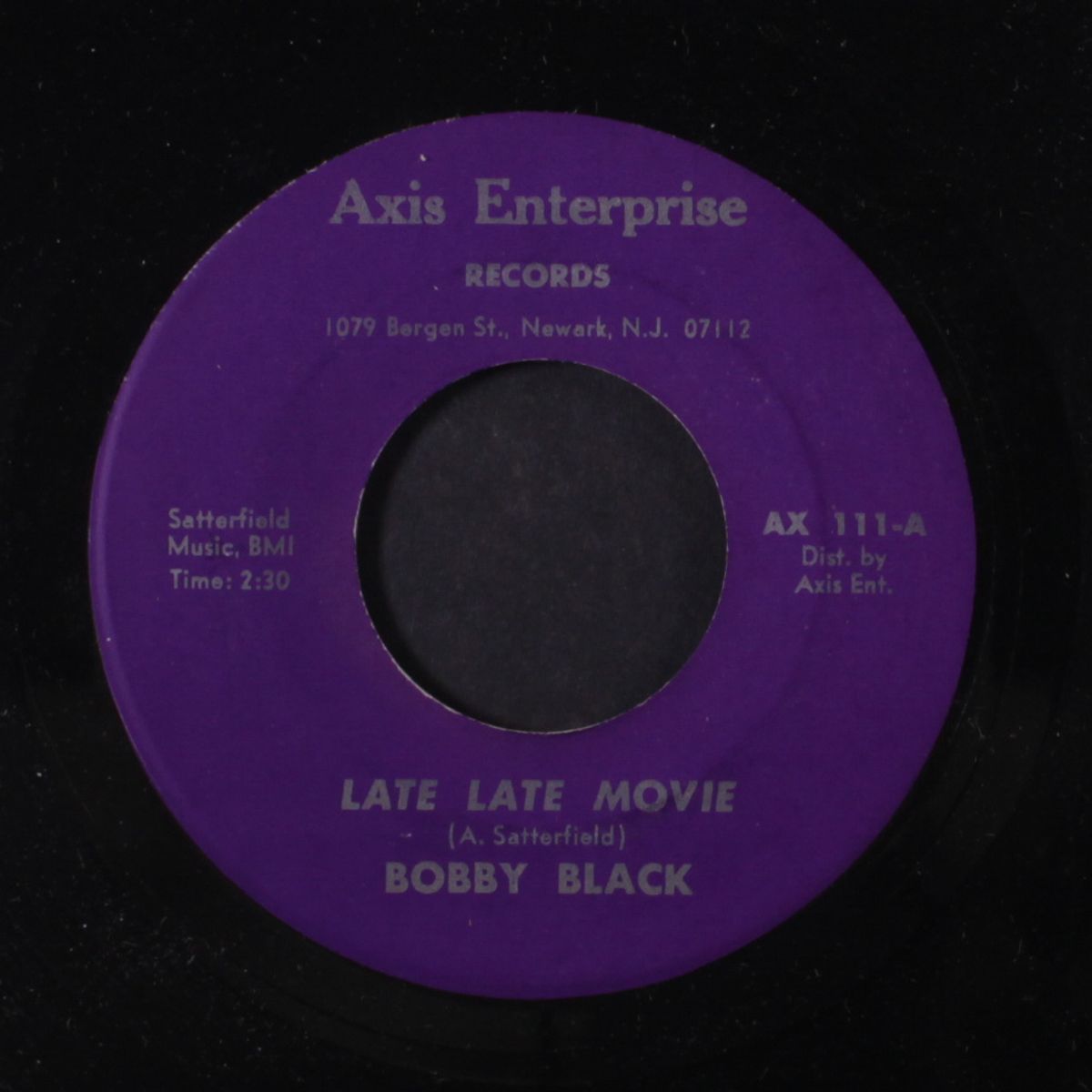 late late movie / loving on my mind by BOBBY BLACK