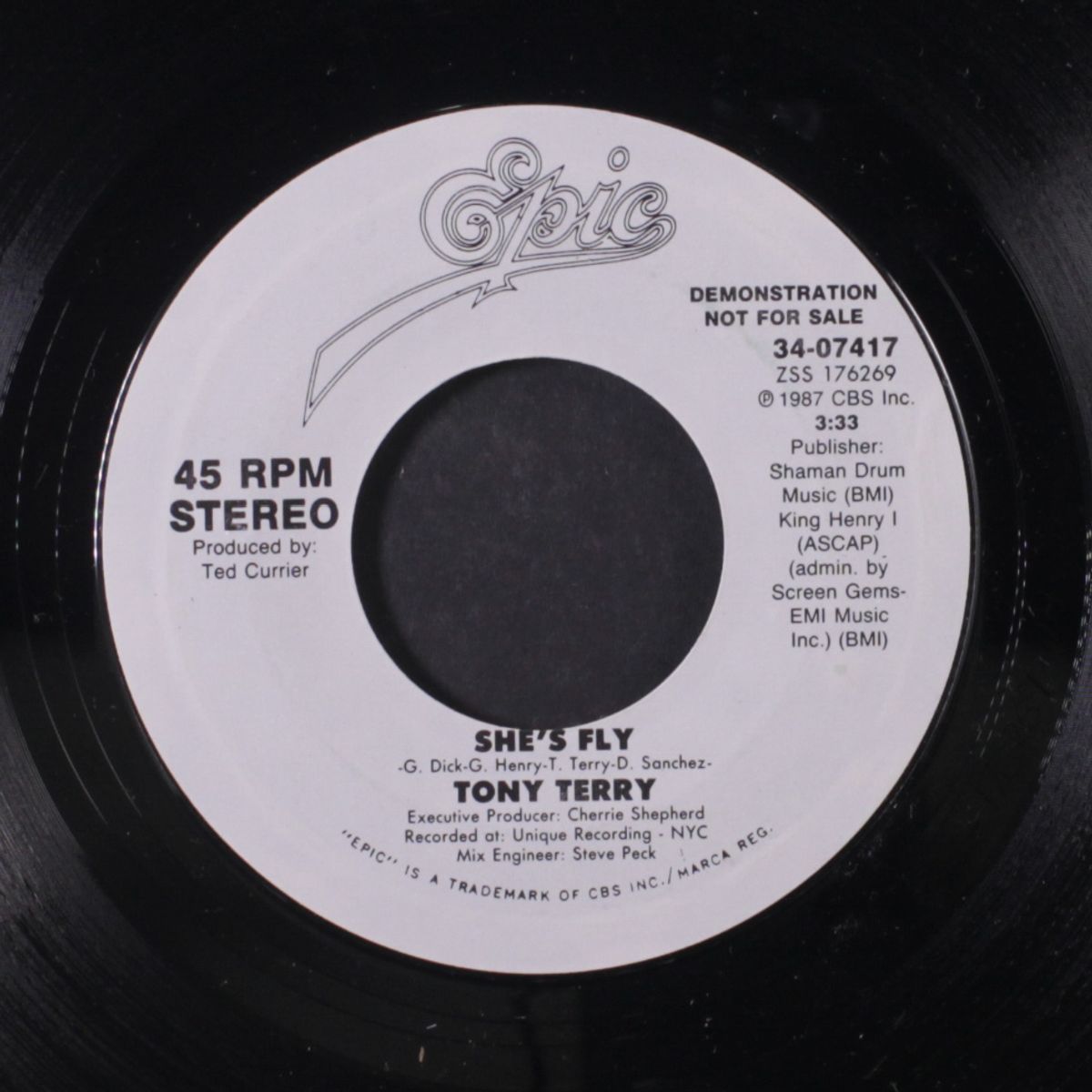 she's fly / same by TONY TERRY