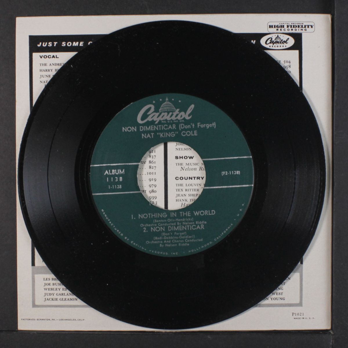 non dimenticar by NAT KING COLE