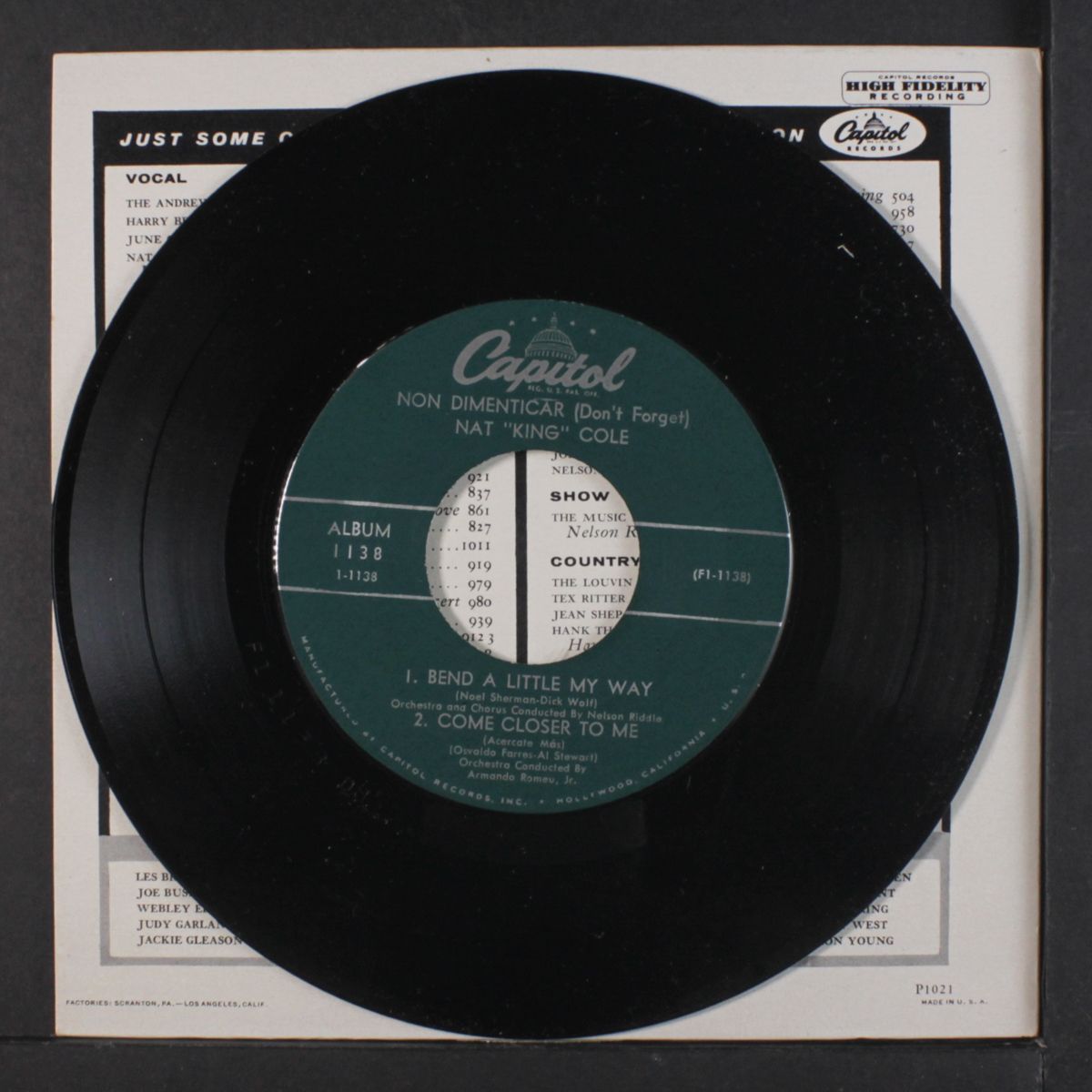 non dimenticar by NAT KING COLE