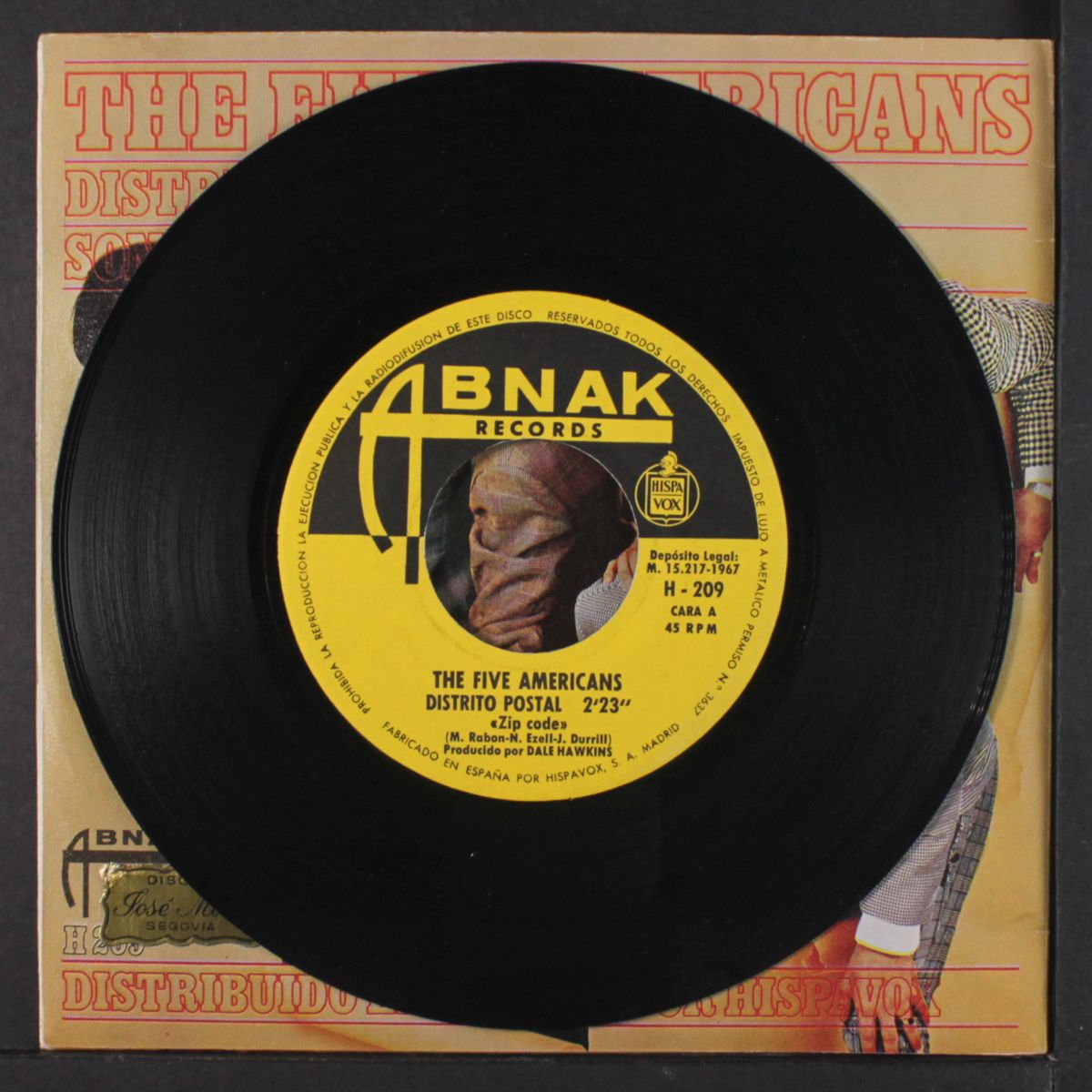 zip code / the sound of love by FIVE AMERICANS