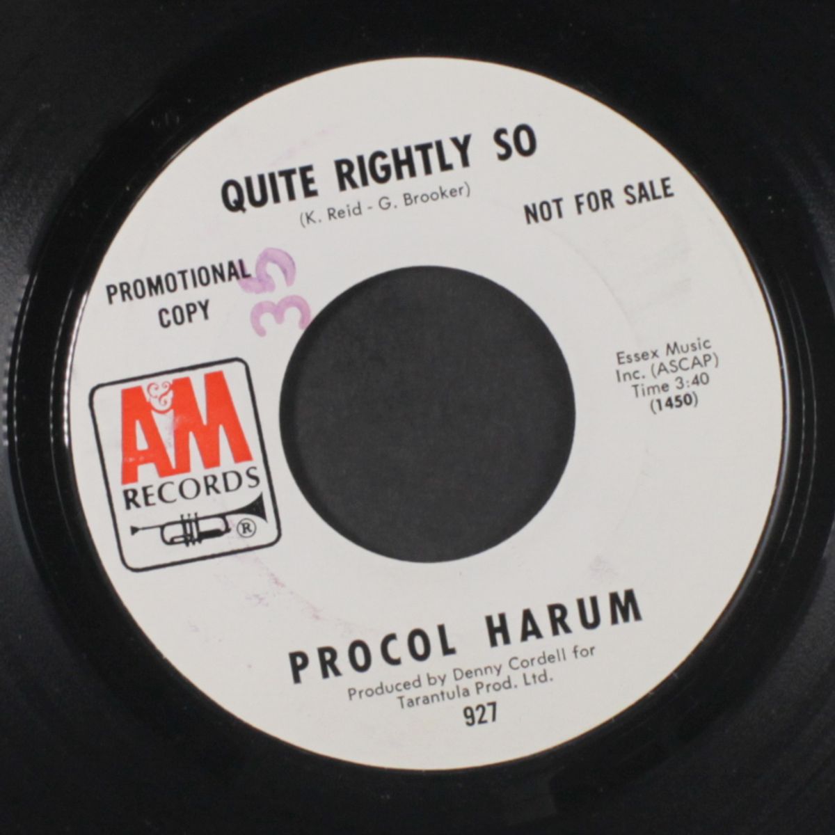 in the wee small hours of sixpence / quite rightly so by PROCOL HARUM