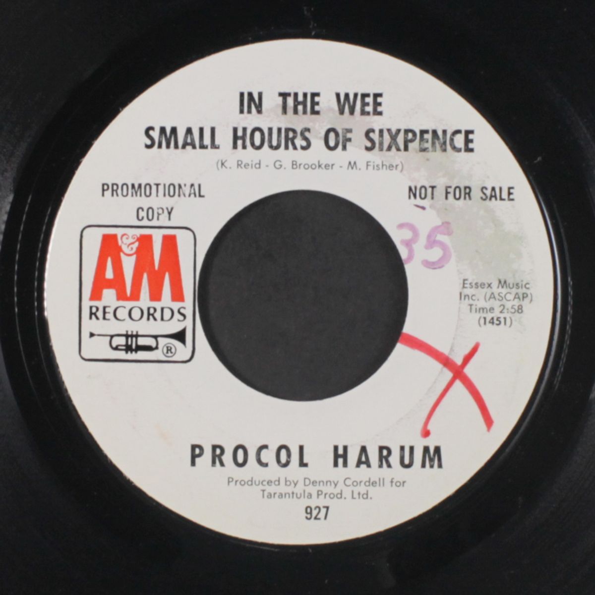 in the wee small hours of sixpence / quite rightly so by PROCOL HARUM