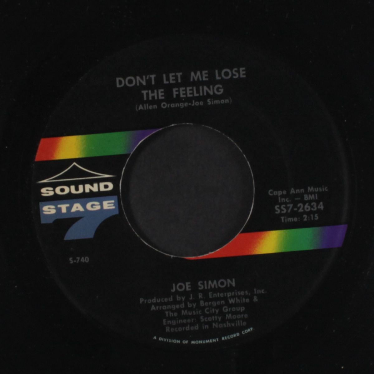 baby, don't be looking in my mind / don't let me lose the feeling by JOE SIMON