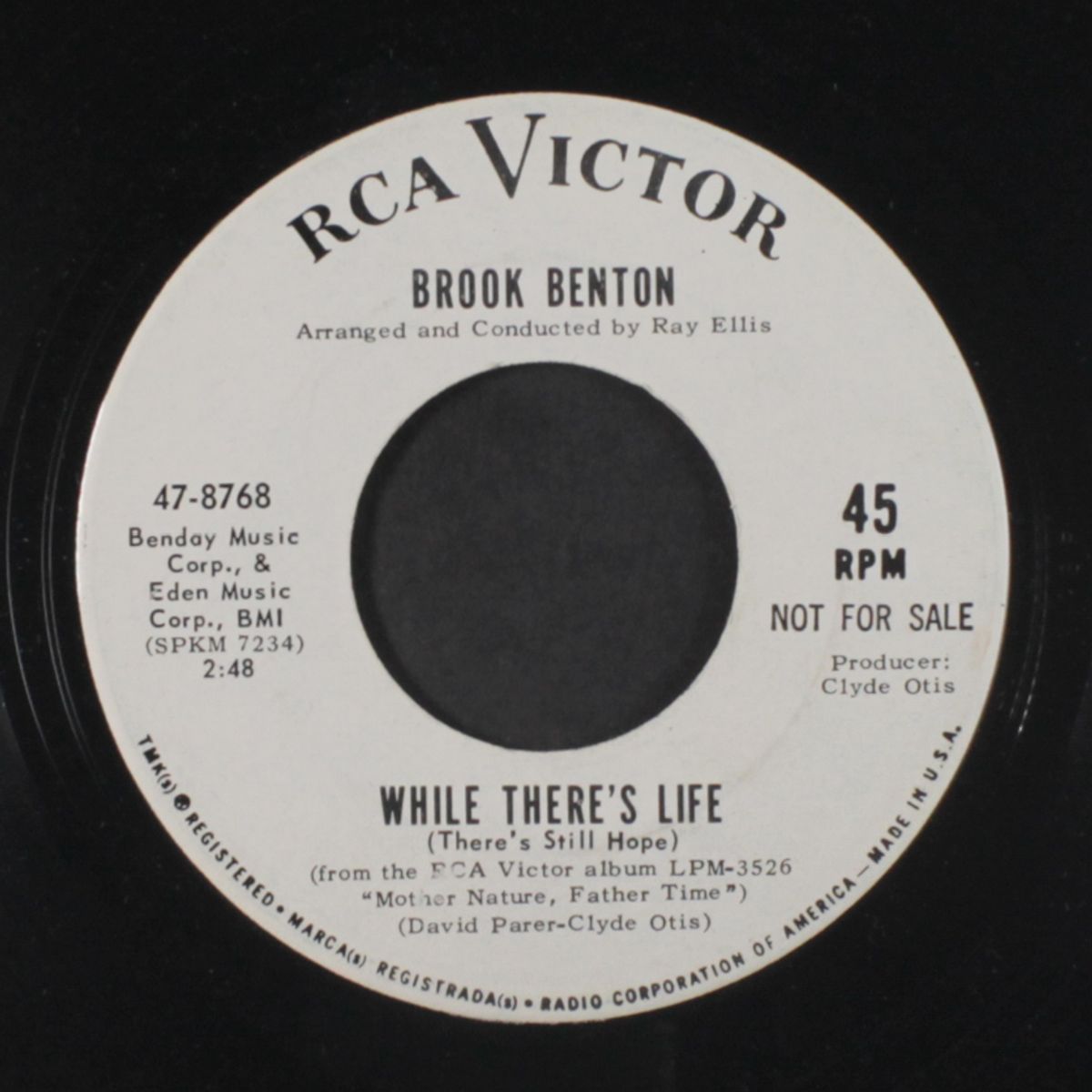 only a girl like you / while there's life by BROOK BENTON