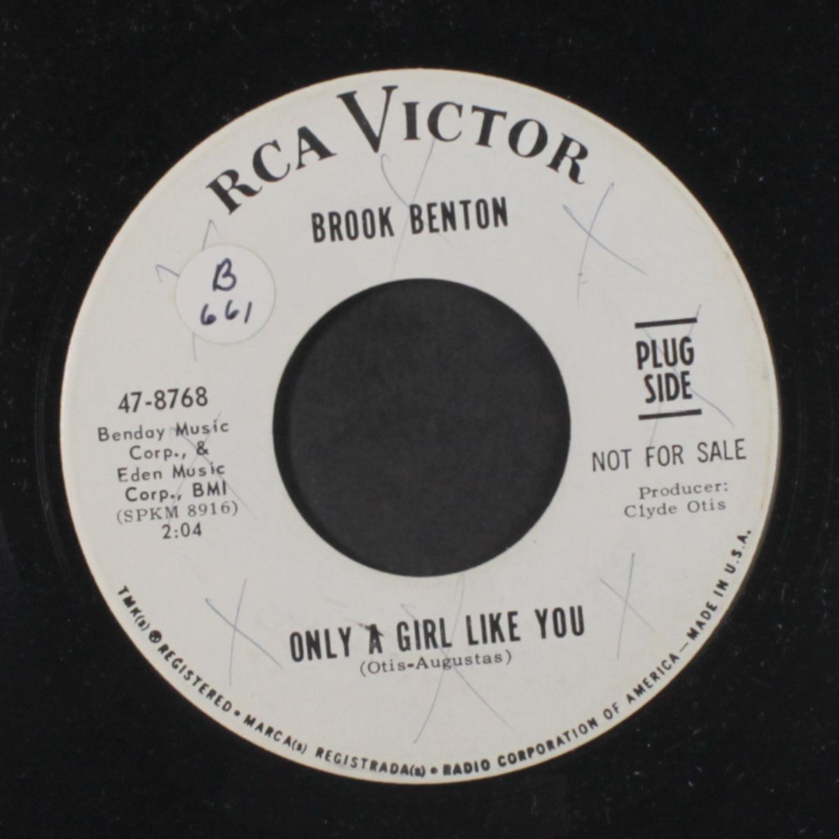 only a girl like you / while there's life by BROOK BENTON