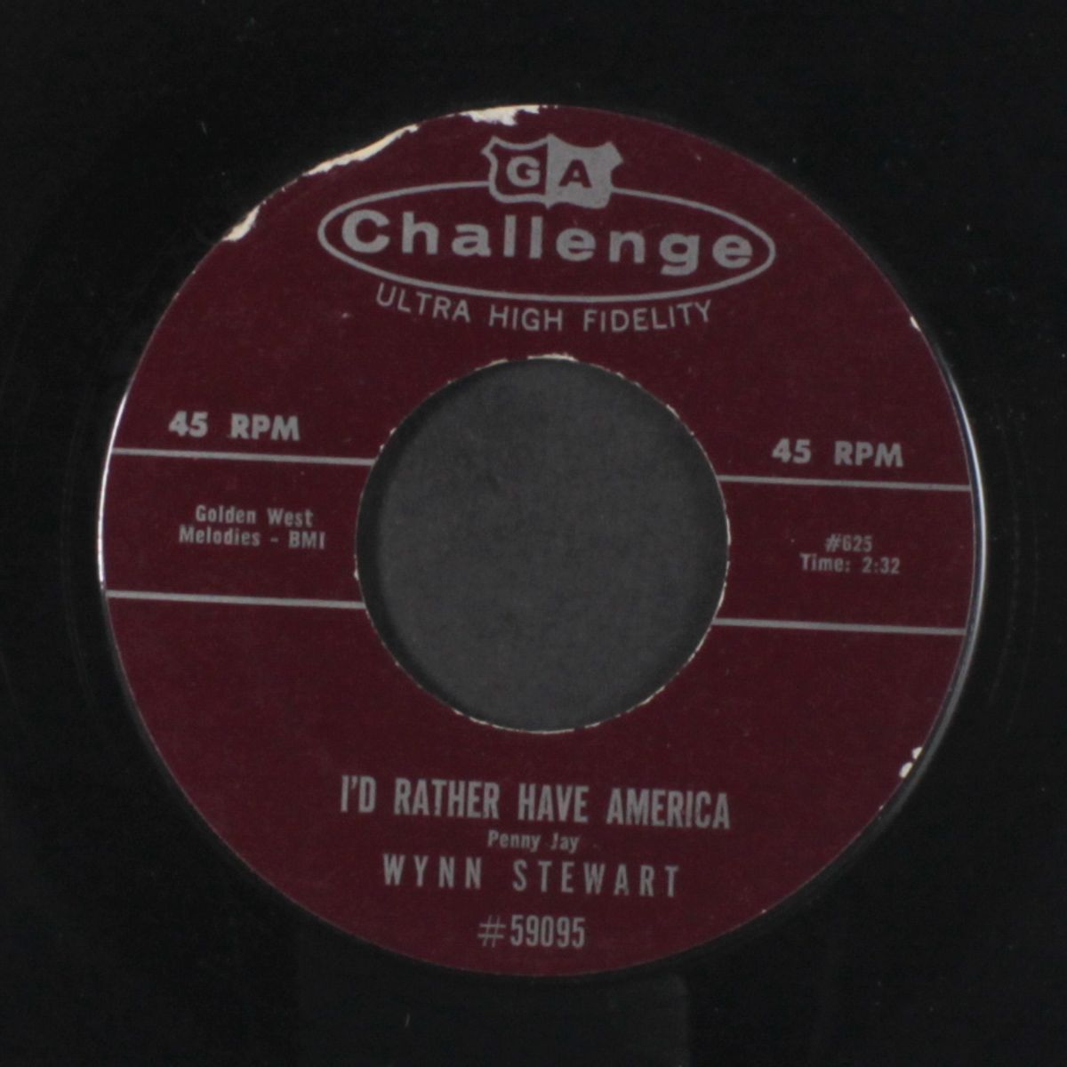 if you see my baby / i'd rather have america by WYNN STEWART