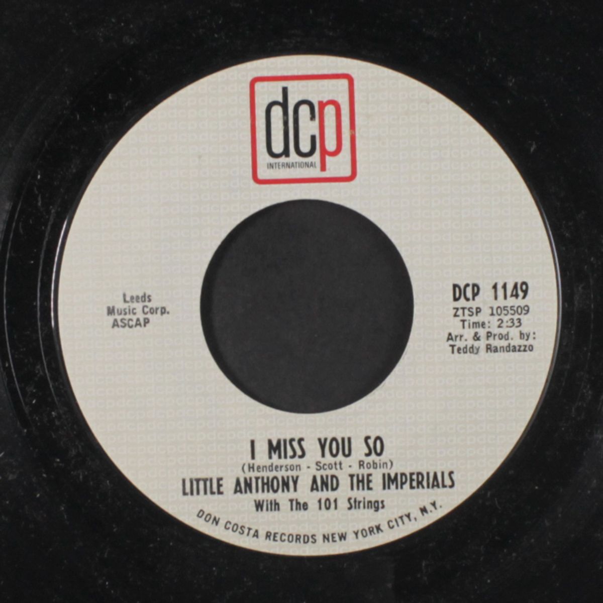 i miss you so / get out of my life by LITTLE ANTHONY & IMPERIALS