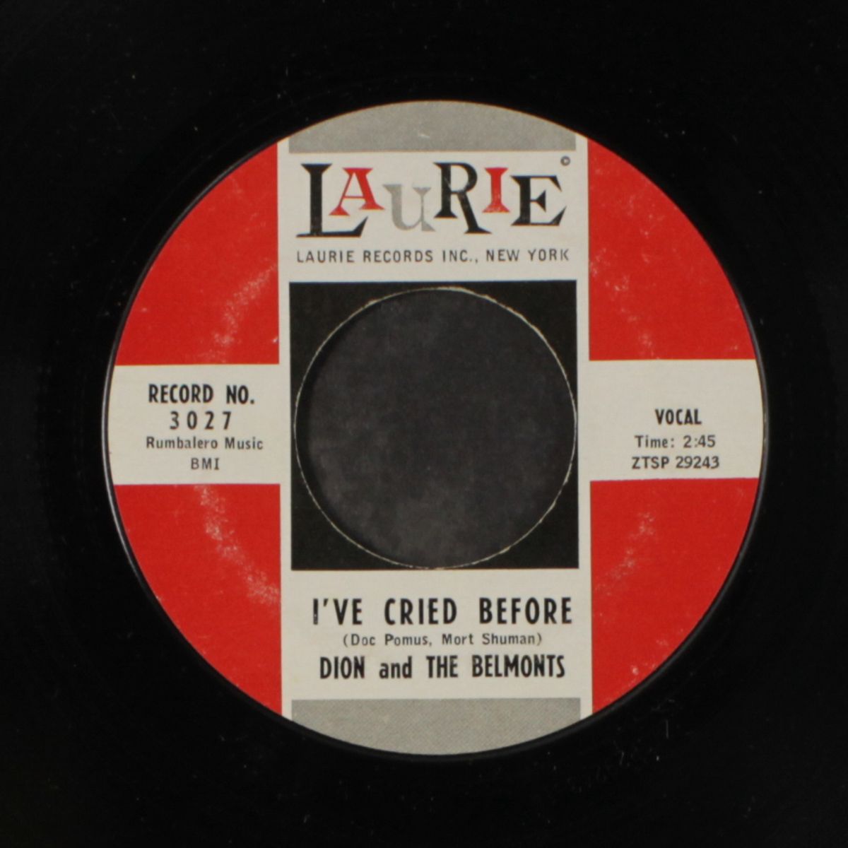 a teenager in love / i've cried before by DION & BELMONTS