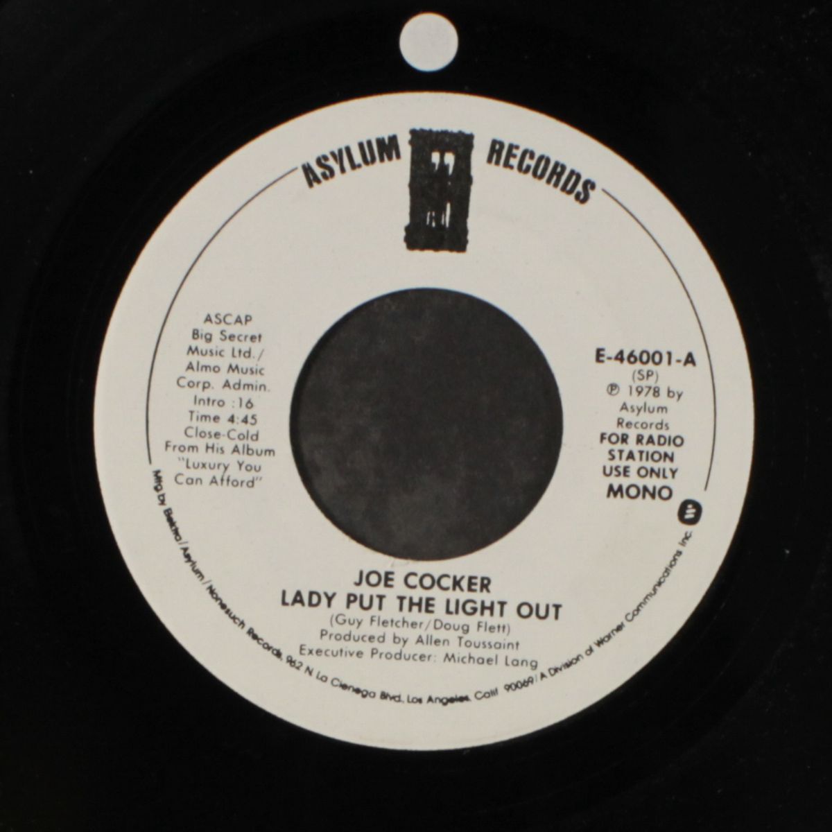 lady put the light out / mono by JOE COCKER