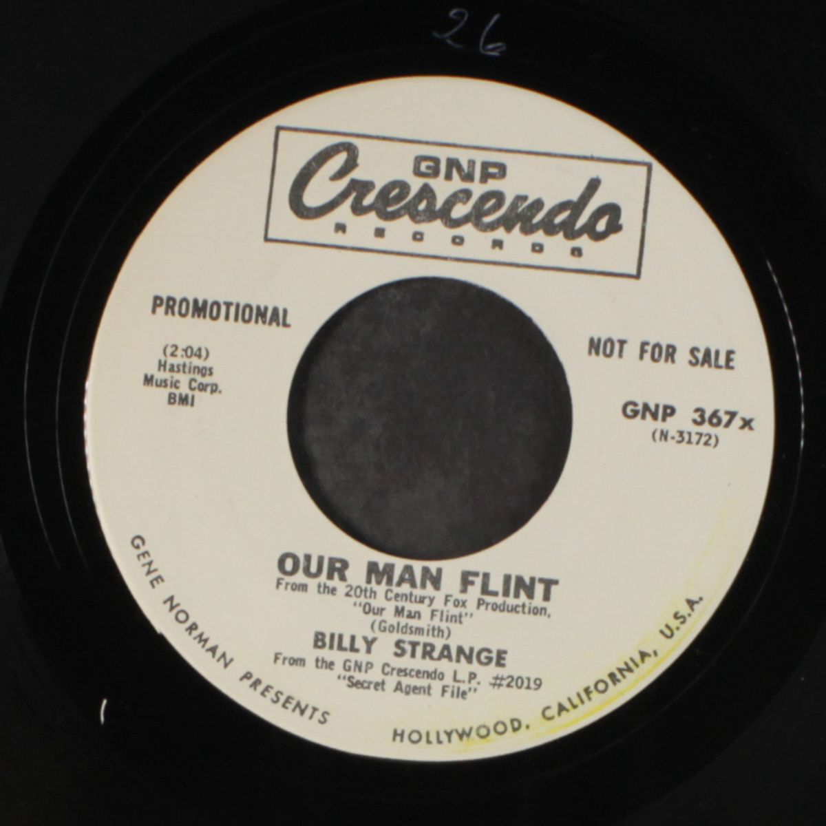our man flint / run spy run by BILLY STRANGE