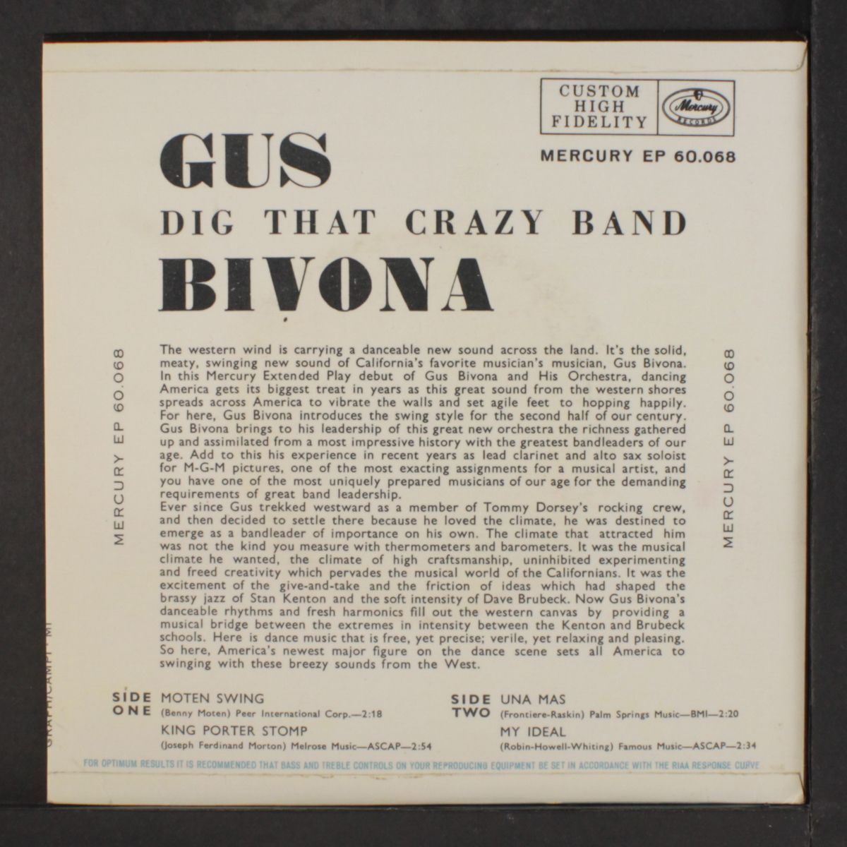 hey dig that crazy band by GUS BIVONA