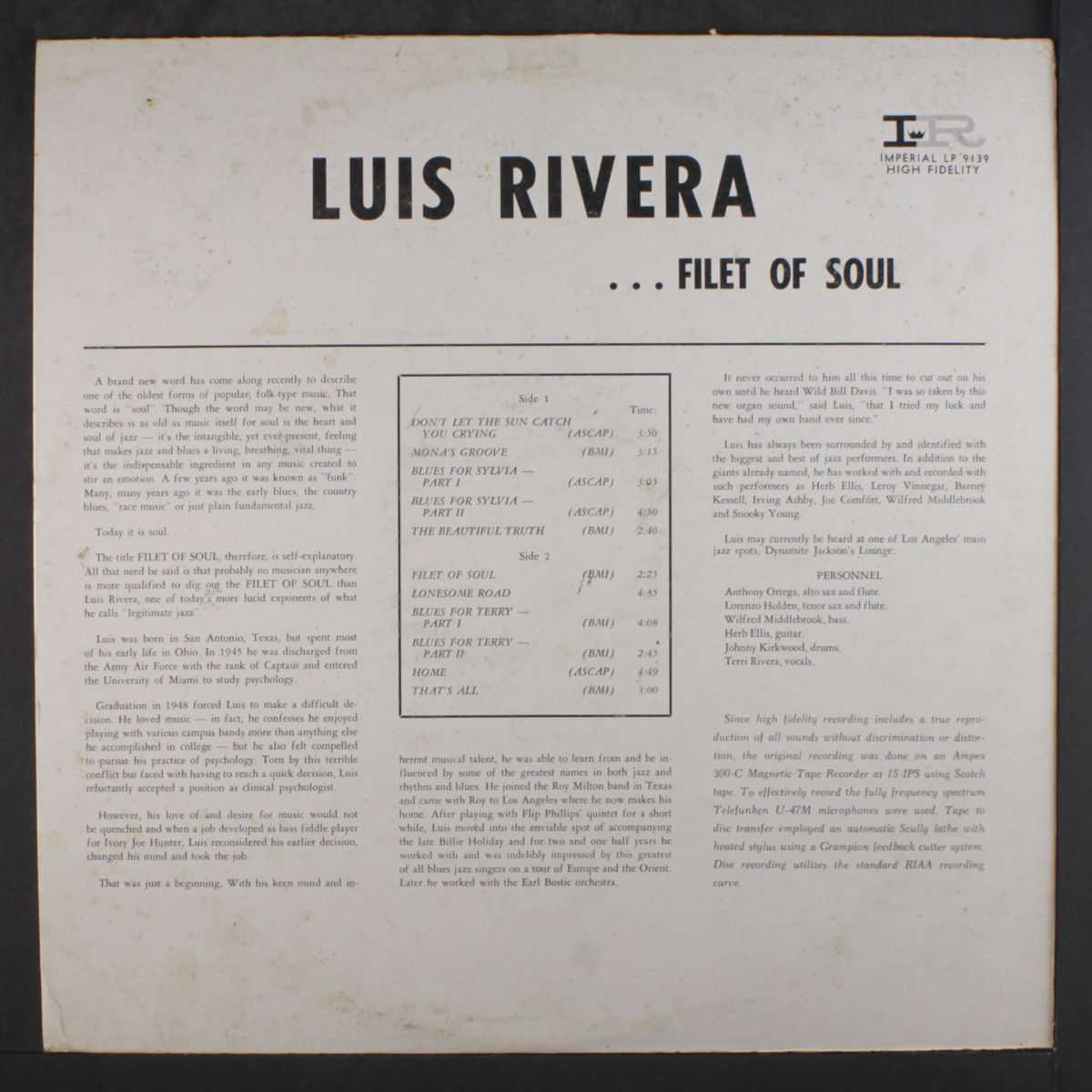 filet of soul by LUIS RIVERA