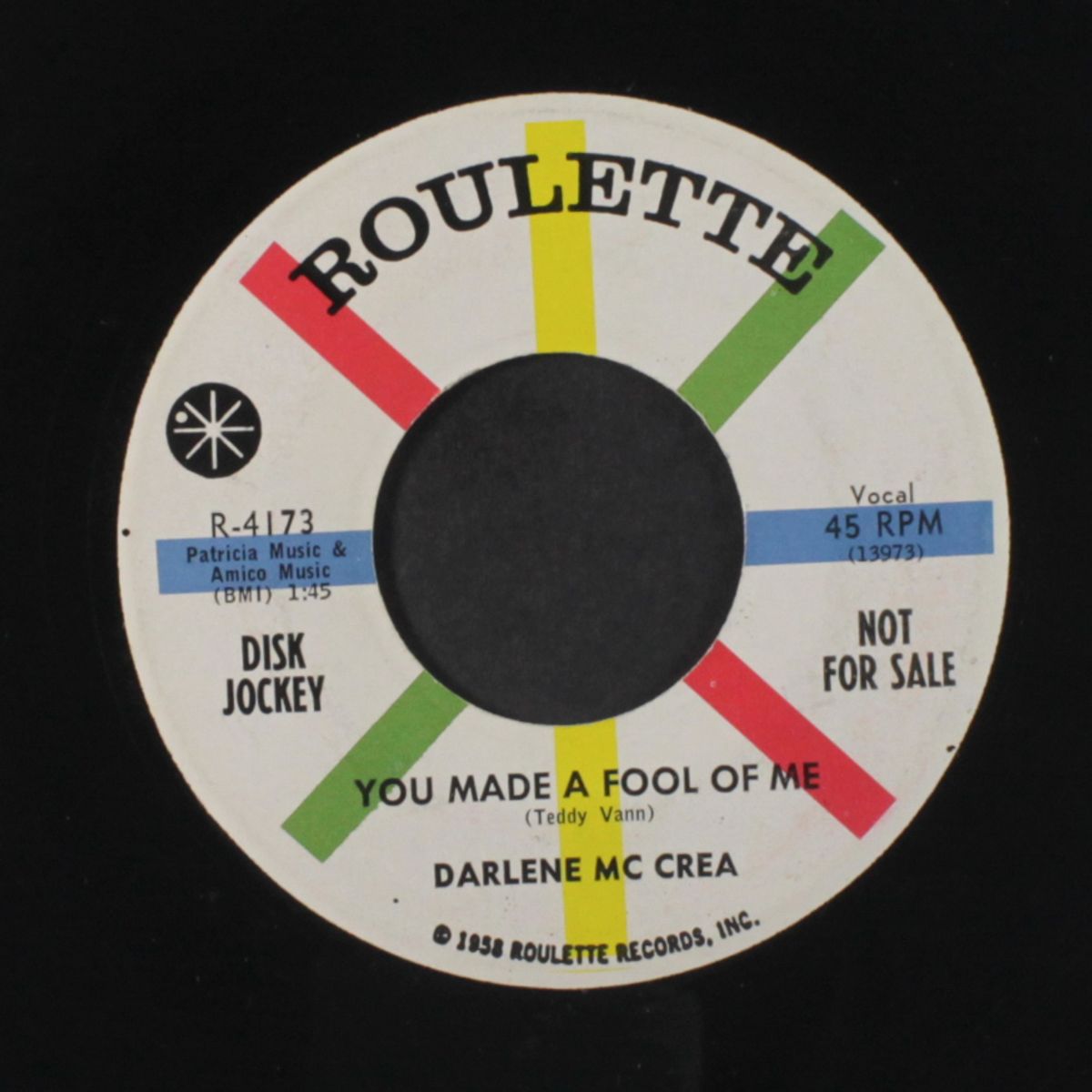 you / you made a fool of me by DARLENE MCCREA