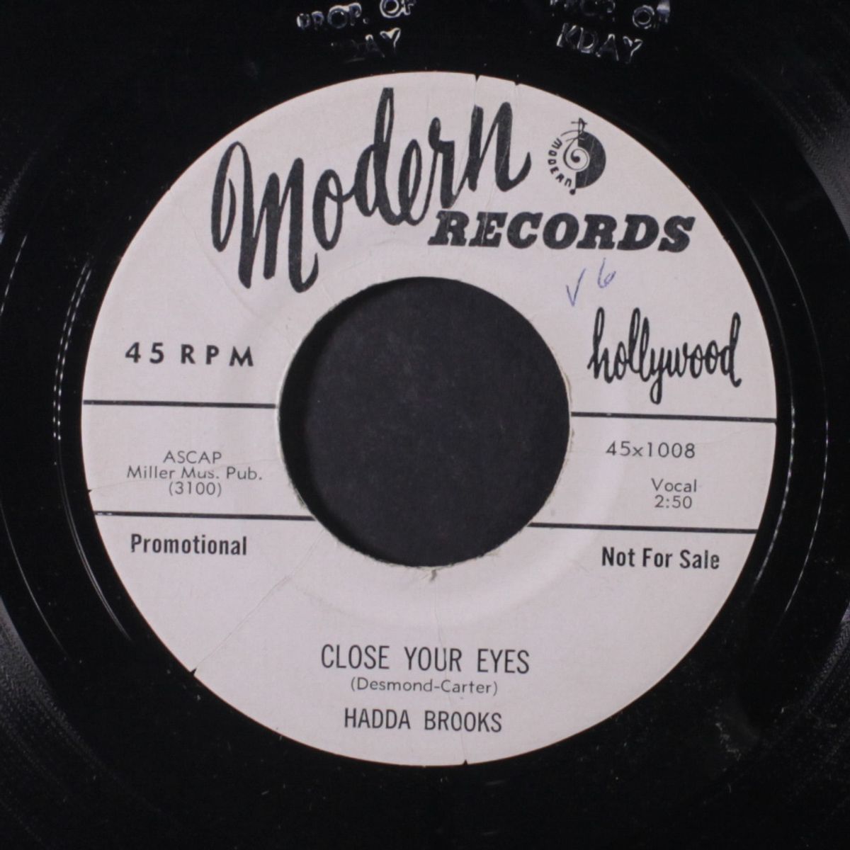 close your eyes / old man river by HADDA BROOKS
