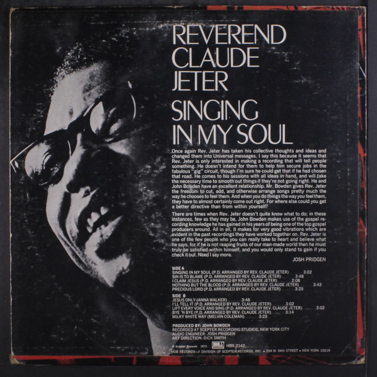 singing in my soul by REVEREND CLAUDE JETER
