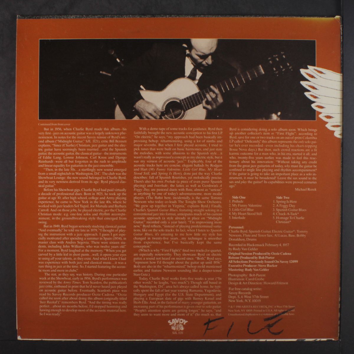 first flight by CHARLIE BYRD