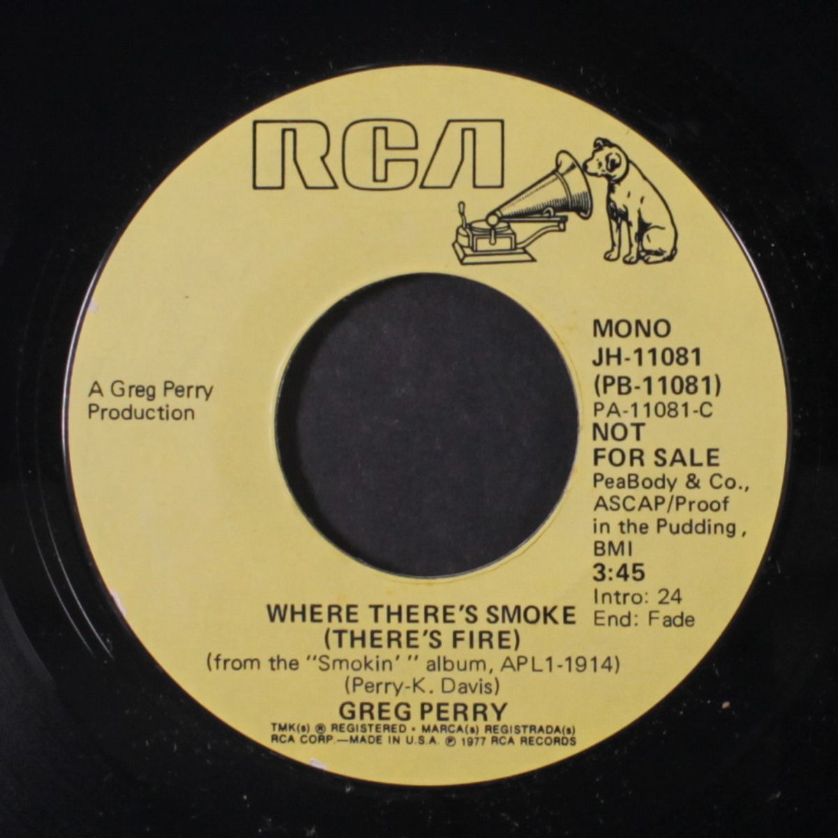 where there's smoke / mono by GREG PERRY