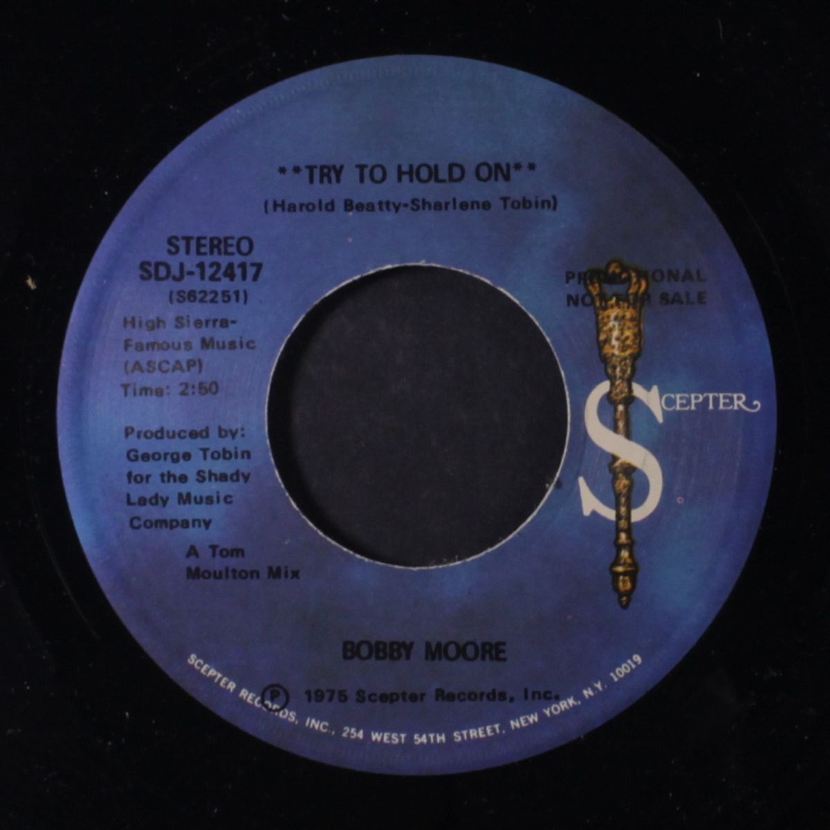try to hold on / disco version by BOBBY MOORE