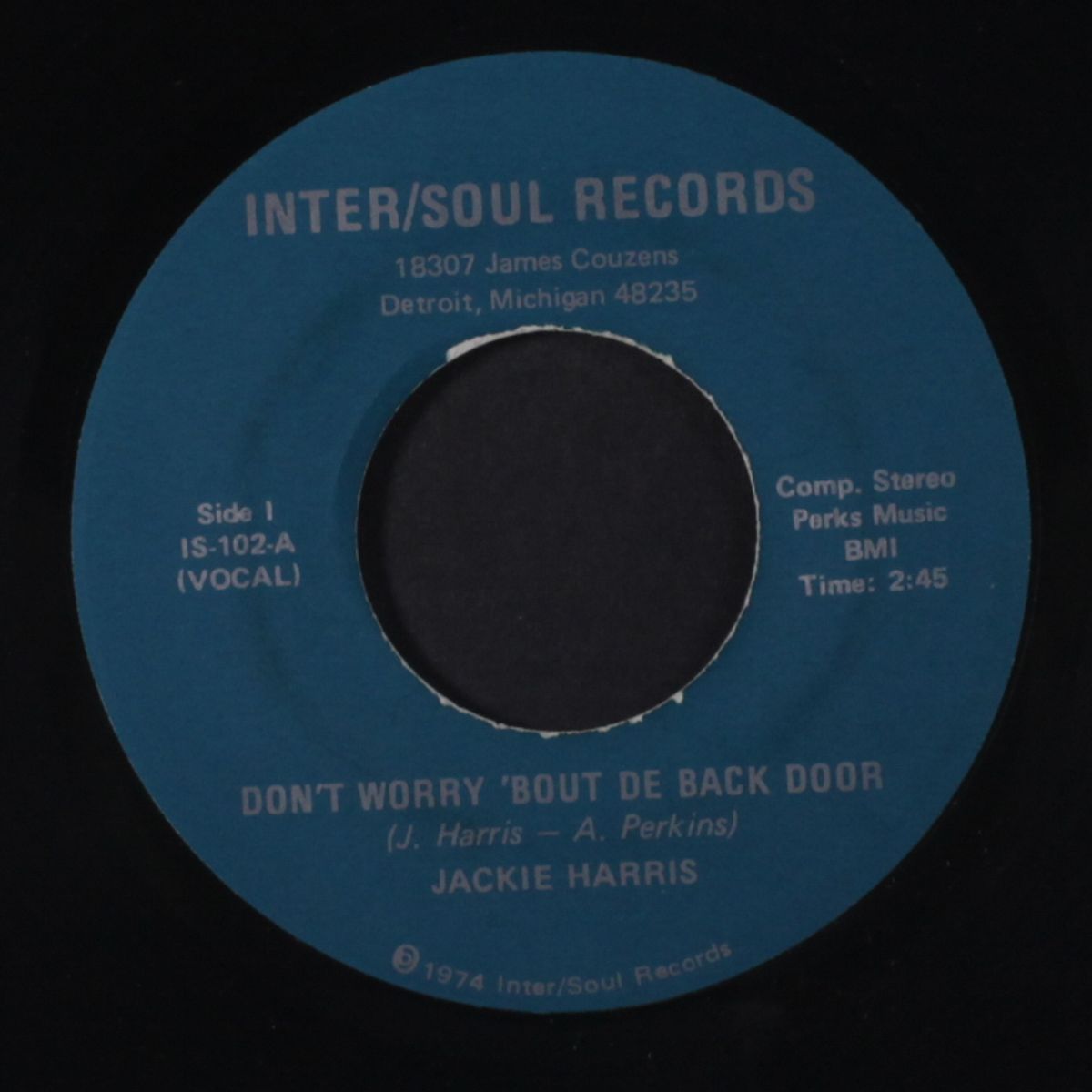 don't worry 'bout de back door / instrumental by JACKIE HARRIS
