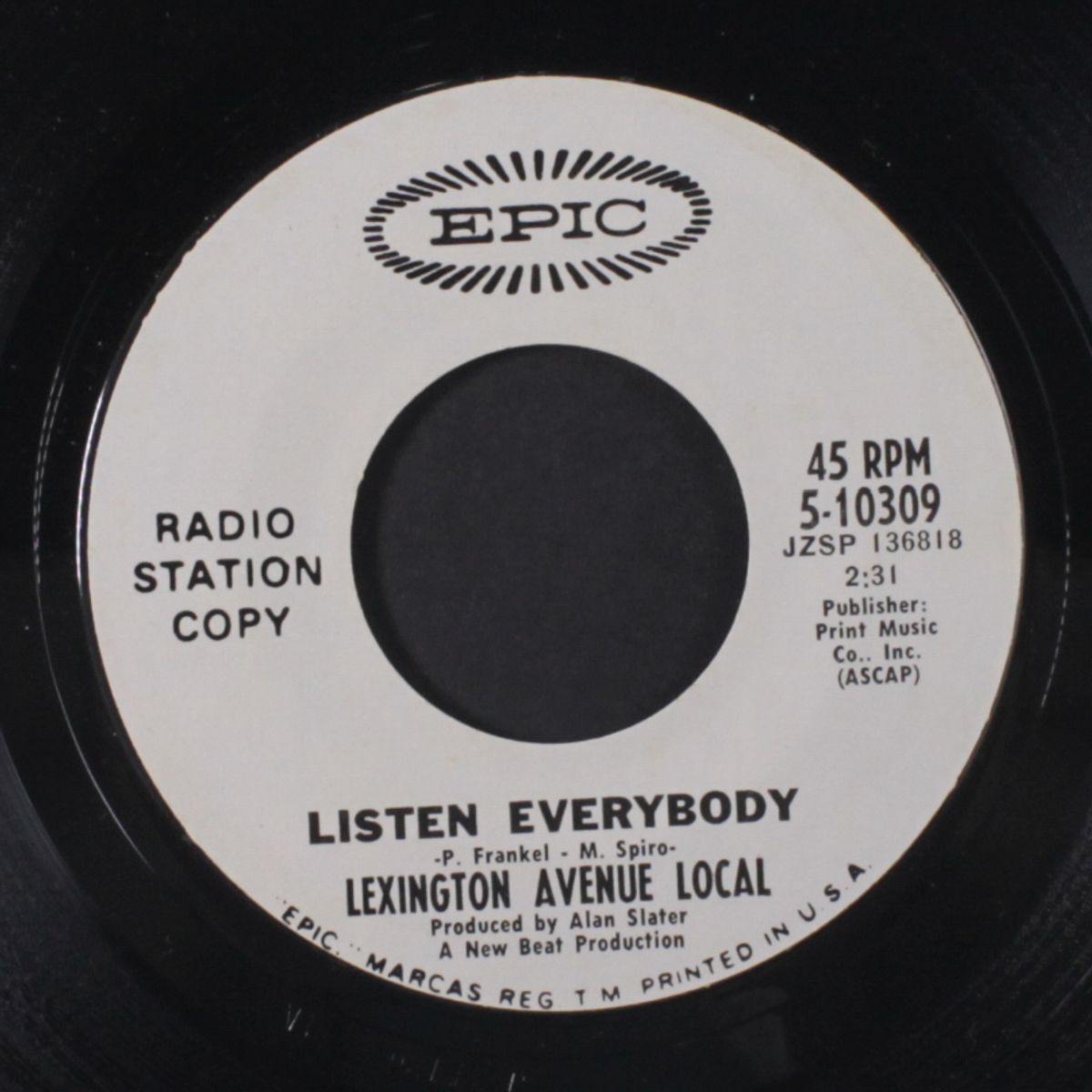 along comes mary / listen everybody by LEXINGTON AVENUE LOCAL