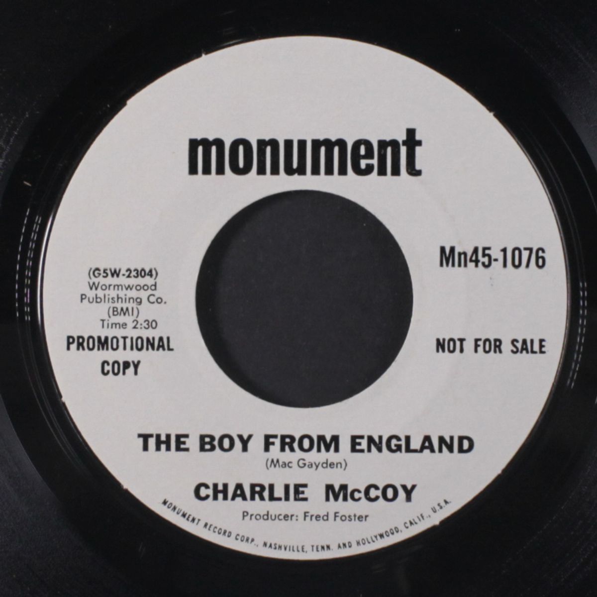 gimme some lovin' / the boy from england by CHARLIE MCCOY