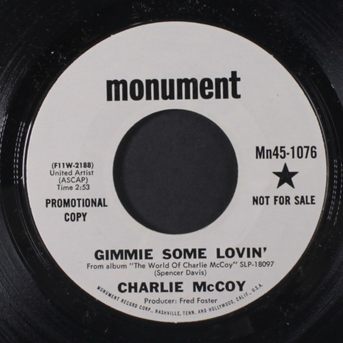 gimme some lovin' / the boy from england by CHARLIE MCCOY