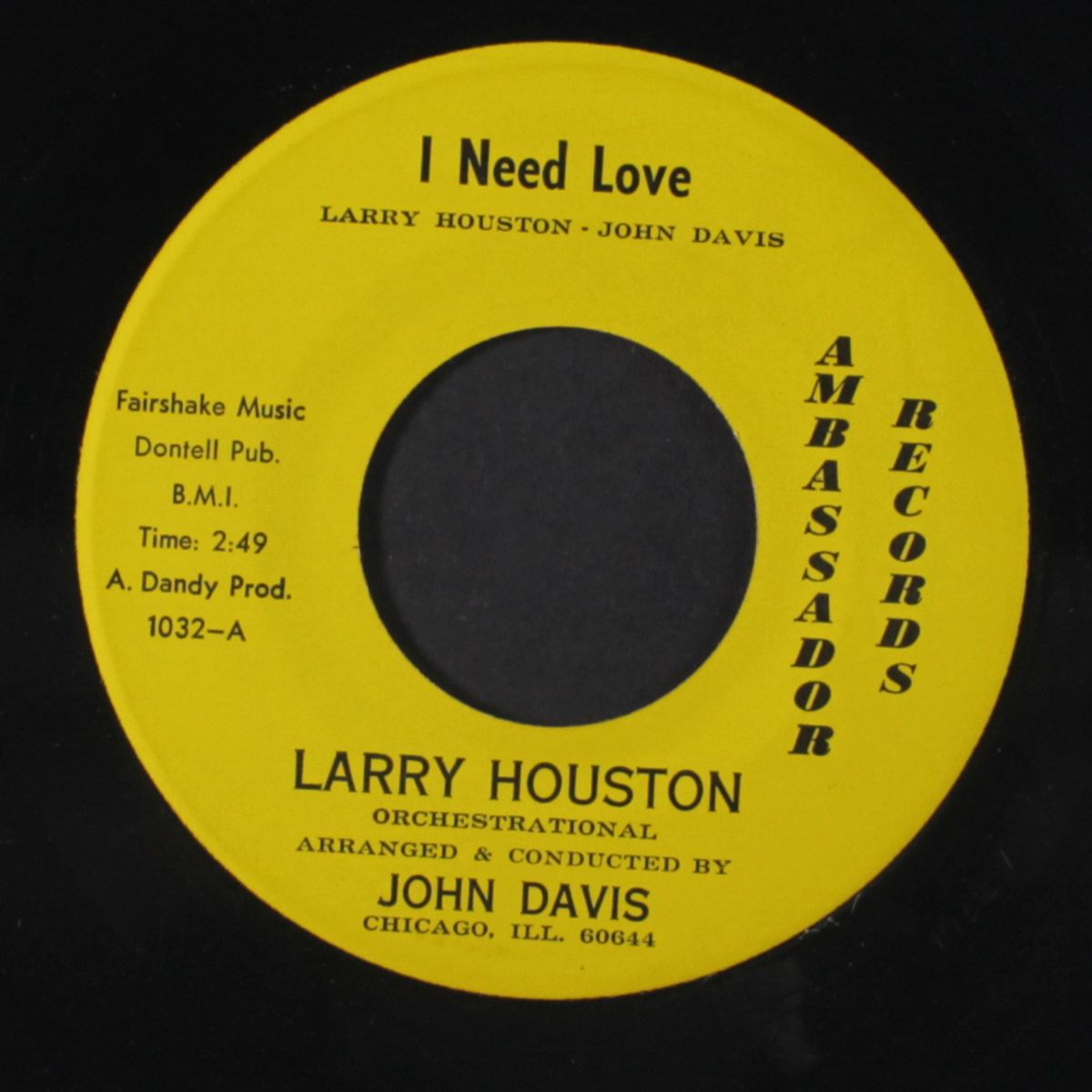 i need love / i know we can make it by LARRY HOUSTON