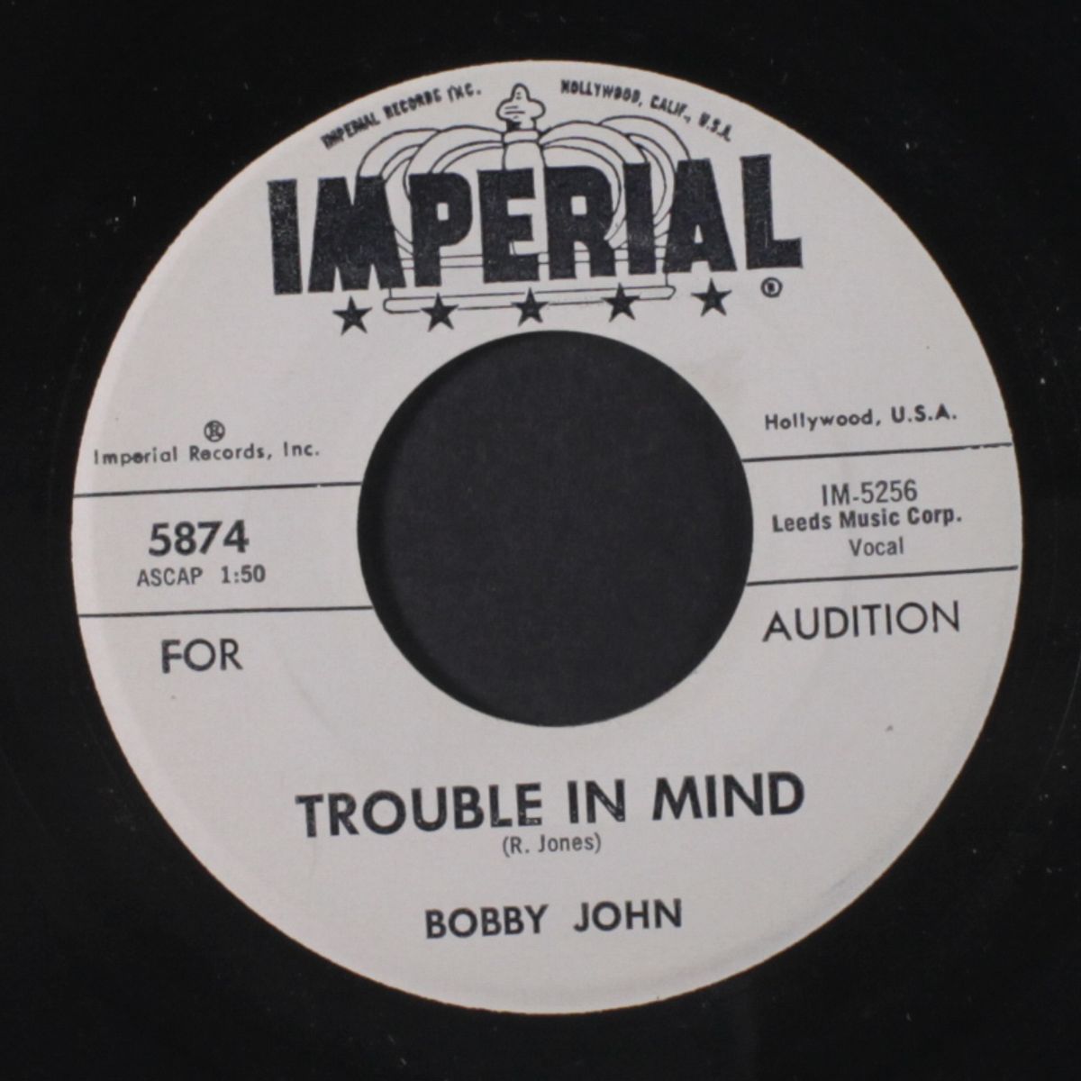 shadows of love / trouble in love by BOBBY JOHN