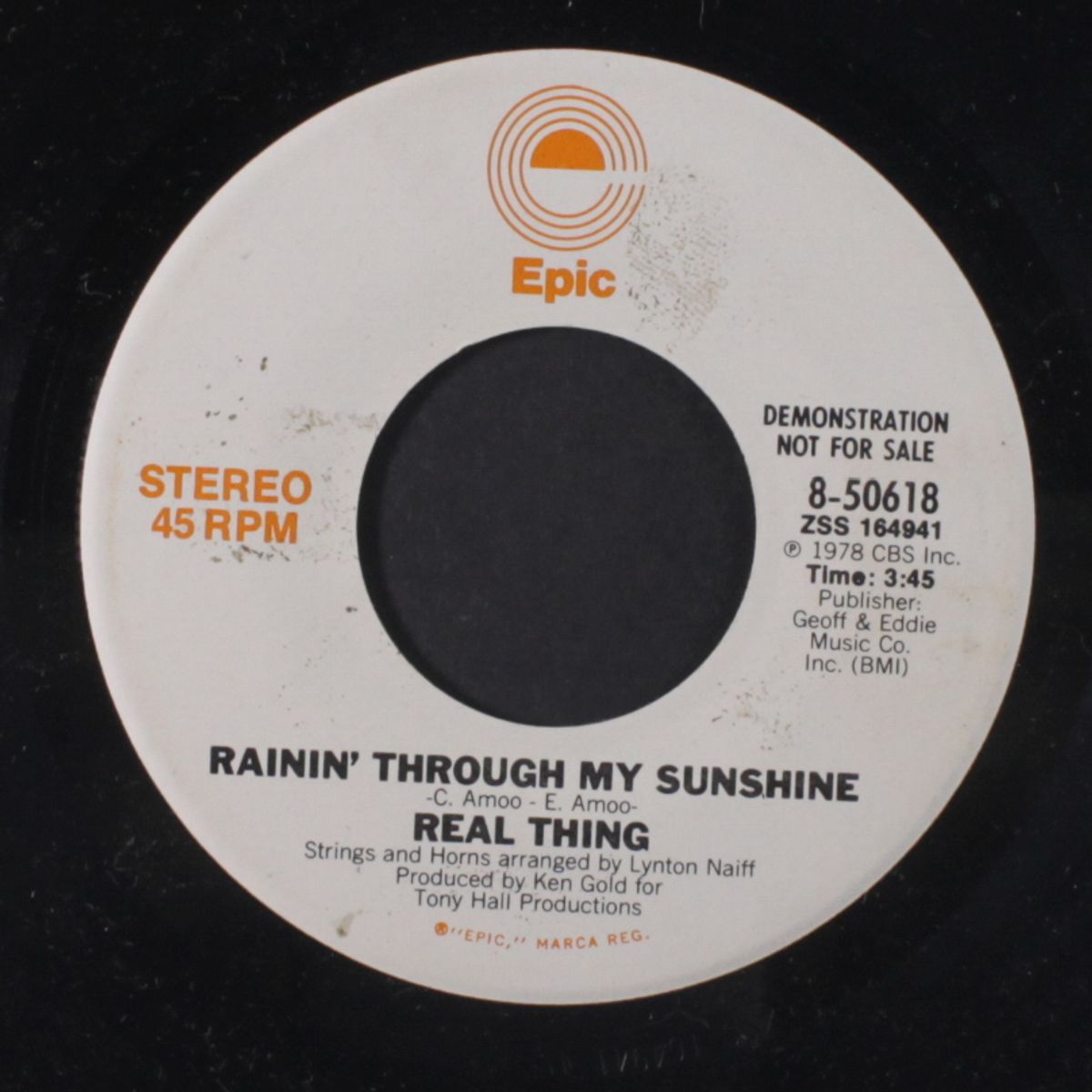 rainin' through my sunshine / mono by REAL THING