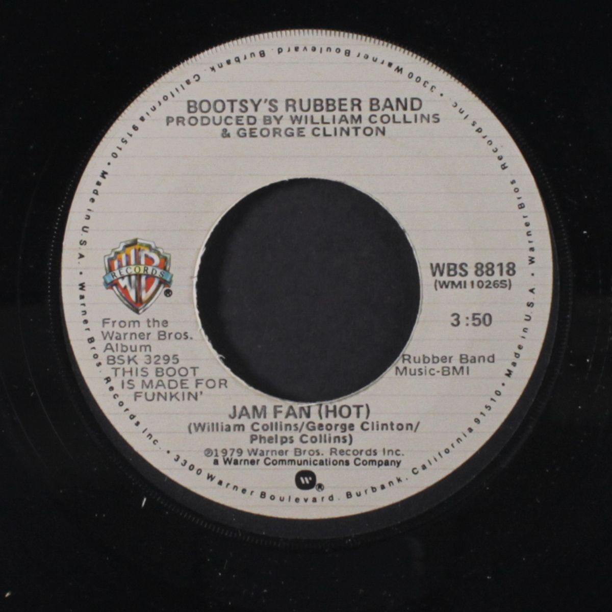 jam fan (hot) / she jam by BOOTSY'S RUBBER BAND