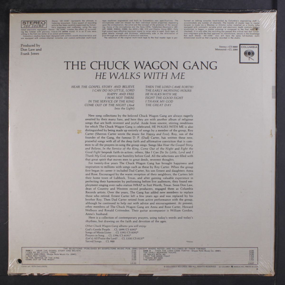 he walks with me by CHUCK WAGON GANG