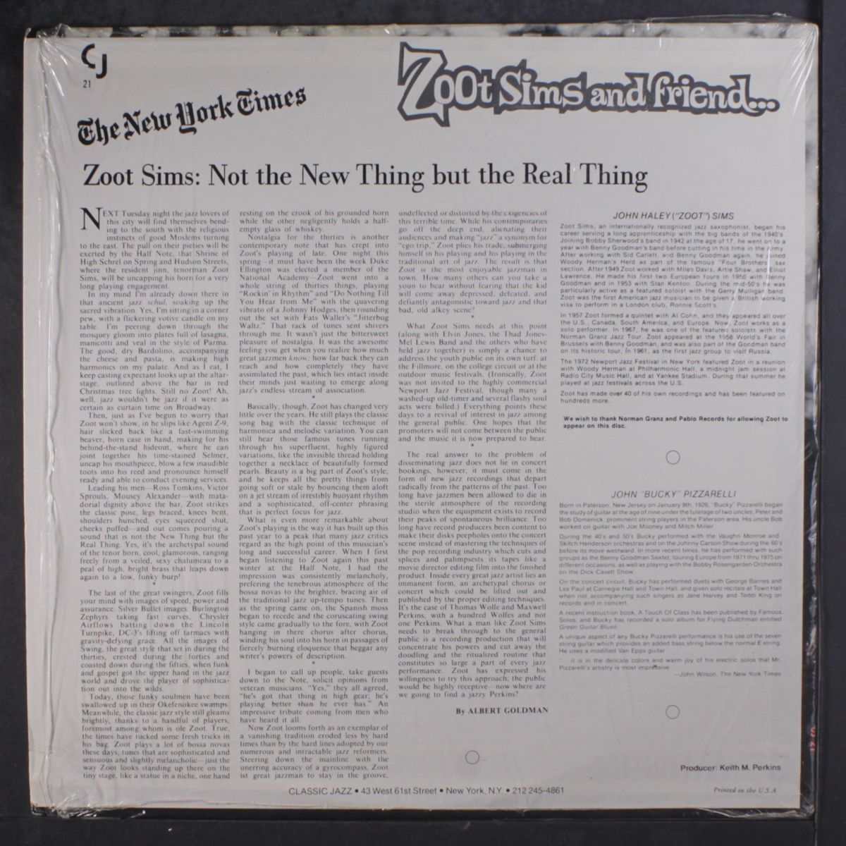 zoot sims and friend... by ZOOT SIMS