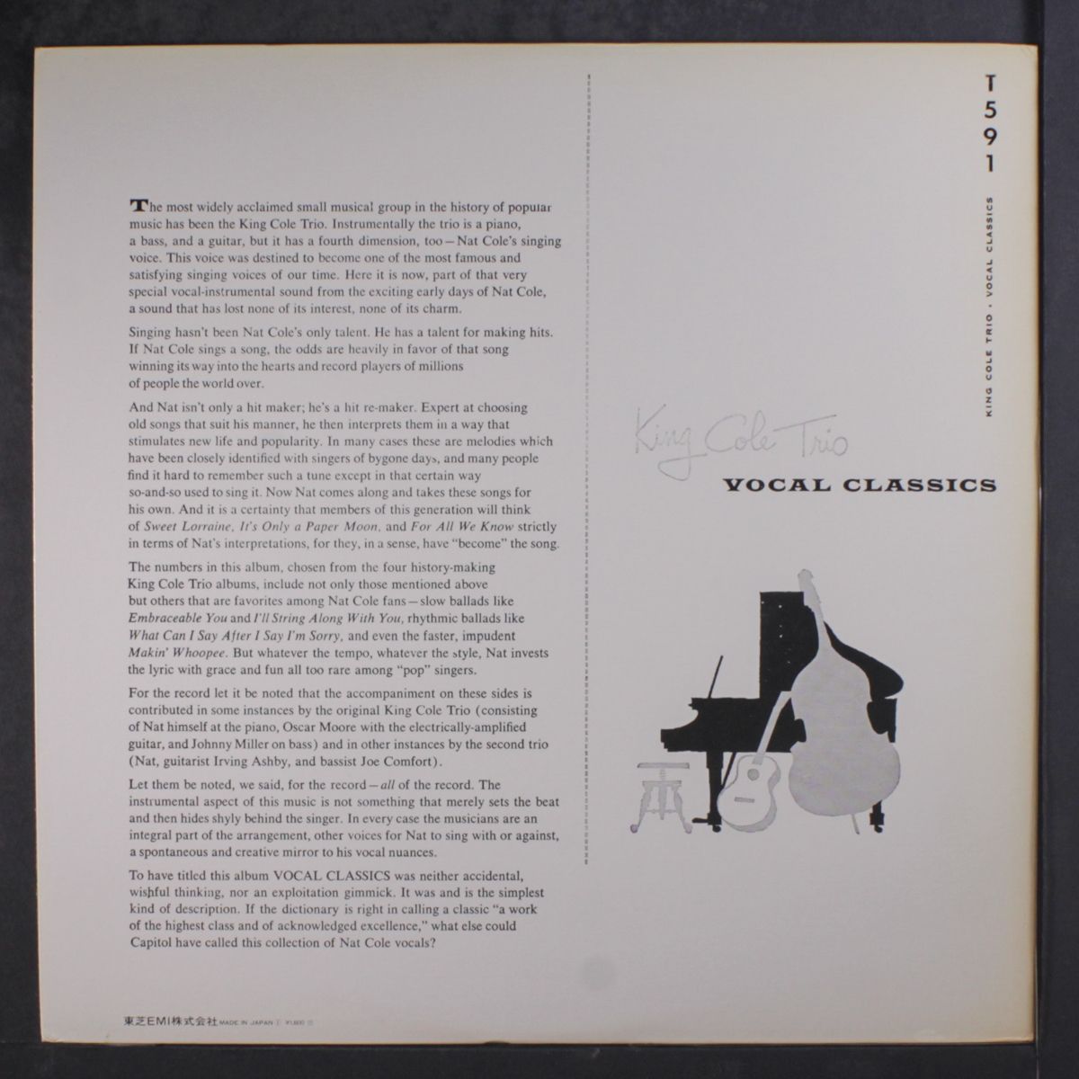 vocal classics by KING COLE TRIO