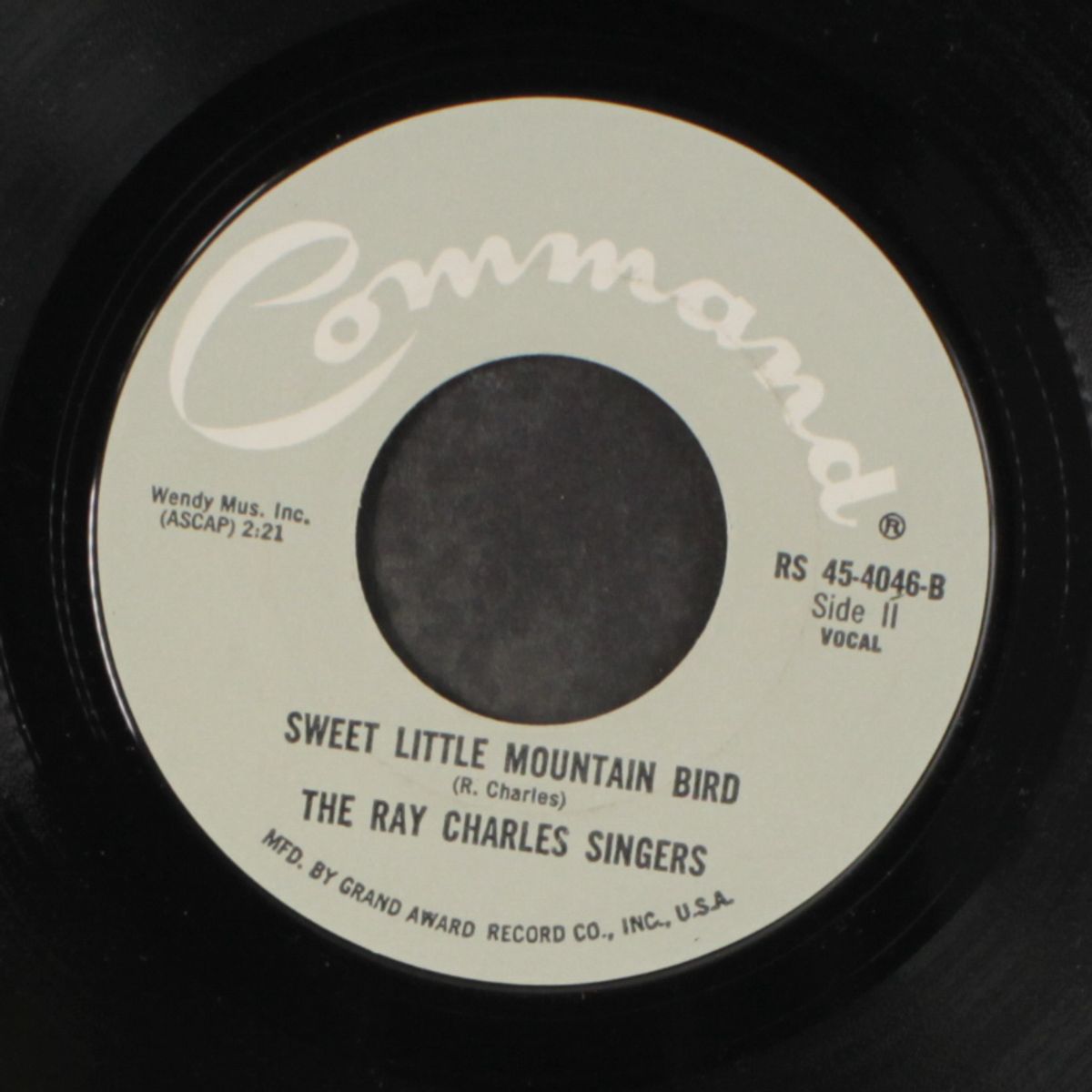 love me with all of your heart / sweet little mountain bird by RAY CHARLES SINGERS