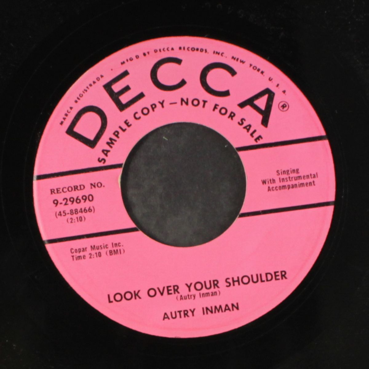 blue monday / look over your shoulder by AUTRY INMAN