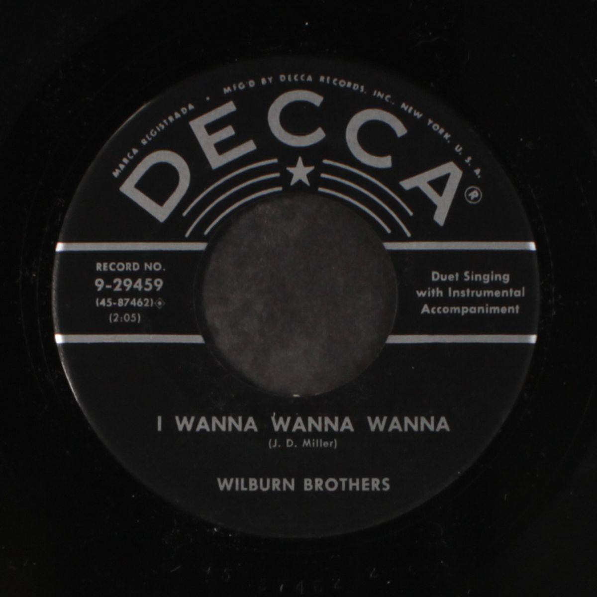 i wanna, wanna, wanna / my heart or my mind by WILBURN BROTHERS