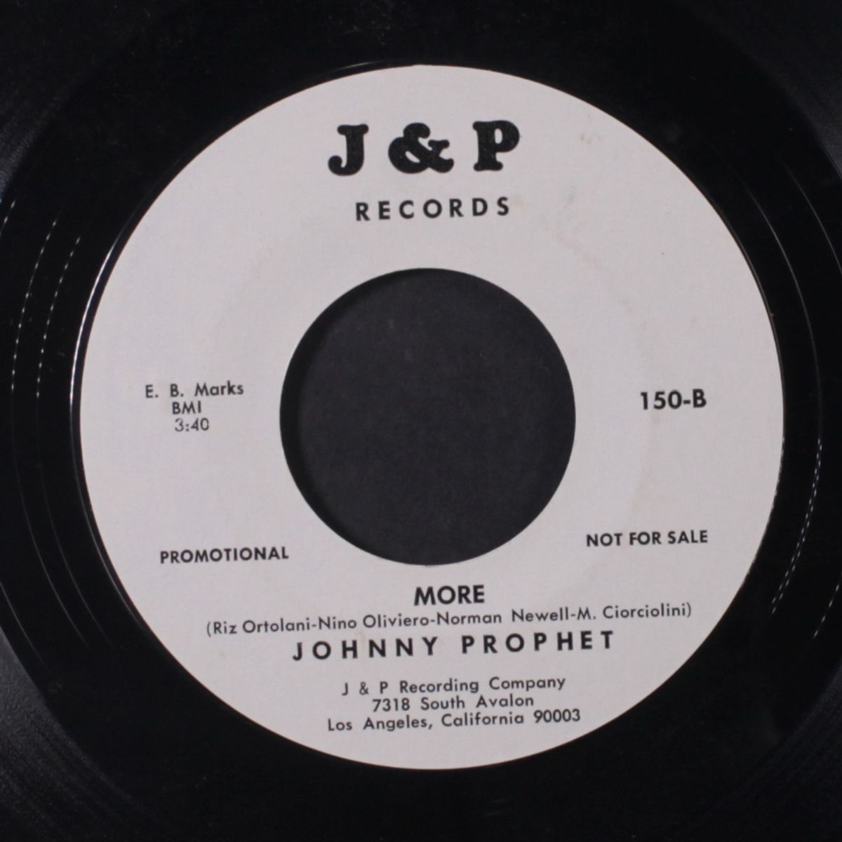 i'm shooting high / more by JOHNNY PROPHET